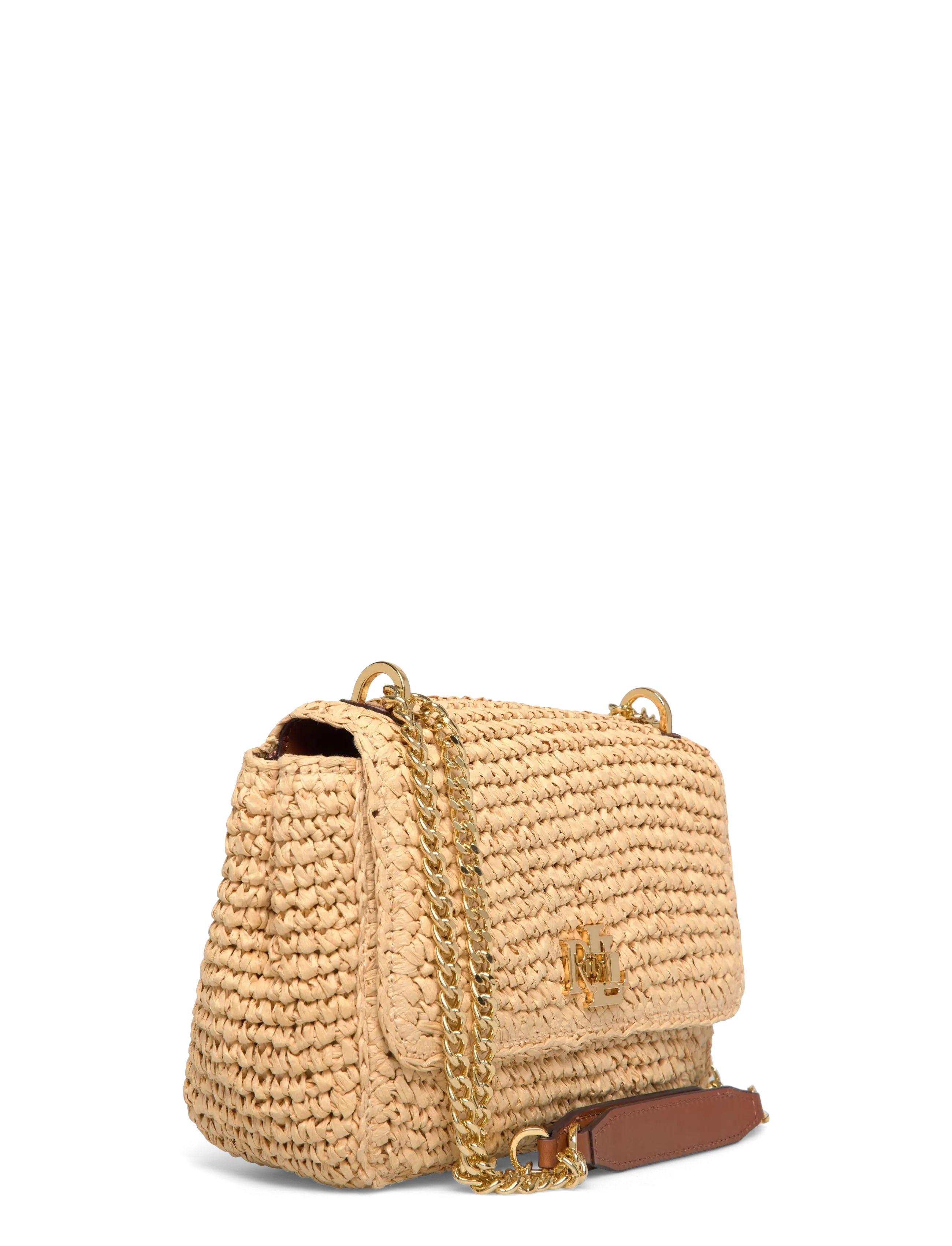 Lauren Ralph Lauren - Woven Straw Medium Sophee Bag - crossbody bags - natural/lauren ta - 2