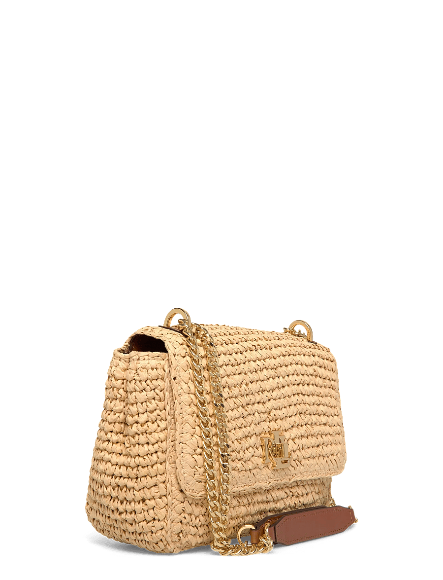 Lauren Ralph Lauren - Woven Straw Medium Sophee Bag - crossbody bags - natural/lauren ta - 2