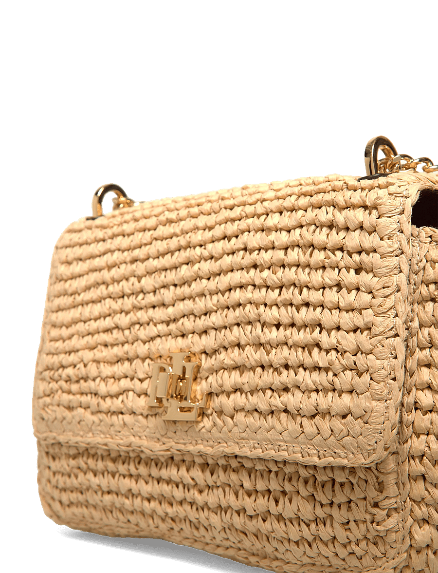 Lauren Ralph Lauren - Woven Straw Medium Sophee Bag - crossbody bags - natural/lauren ta - 3