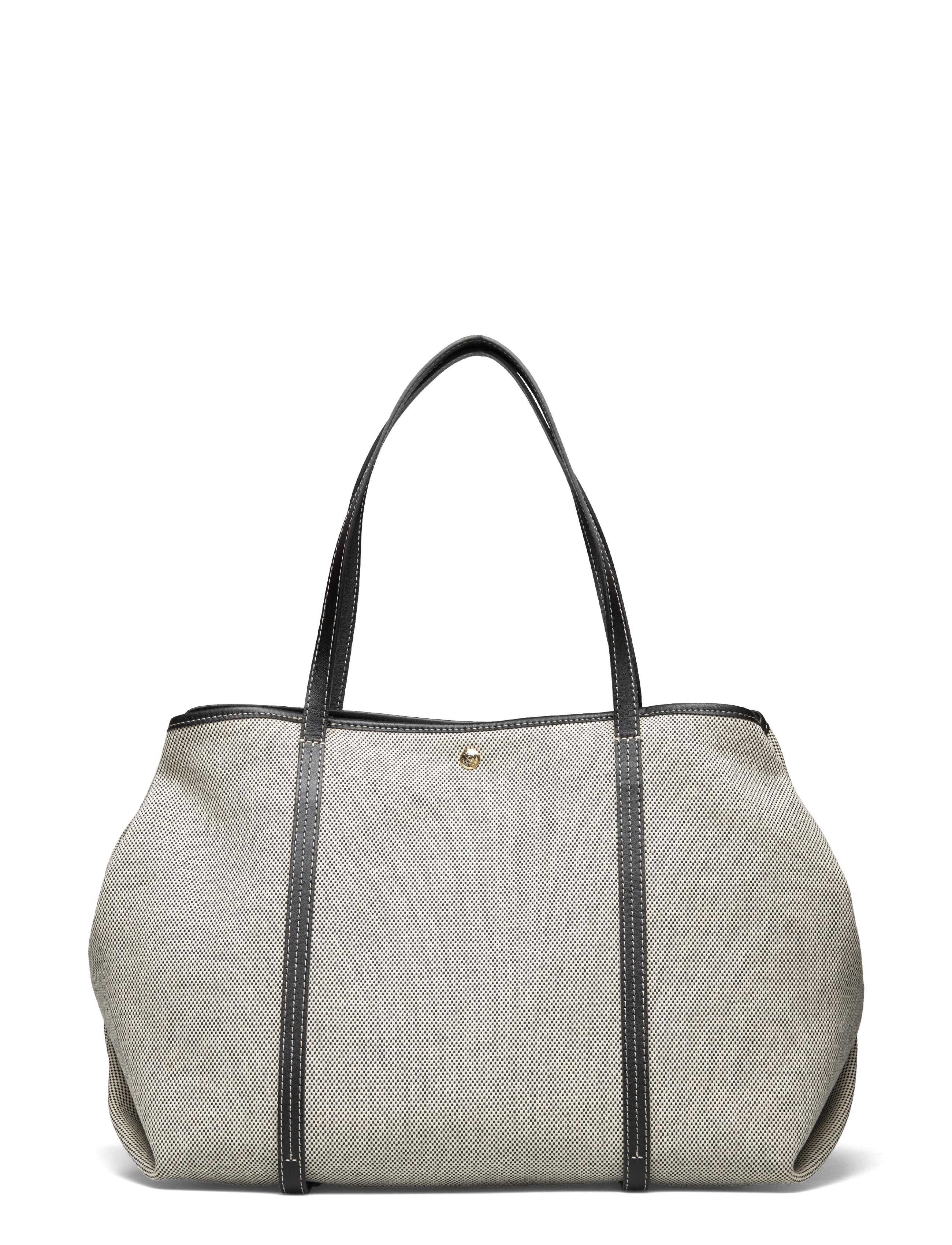 Lauren Ralph Lauren - CRSS DYE CNVS/NT SM-EMERIE TOTE-TTE - natural_black/bla - 1