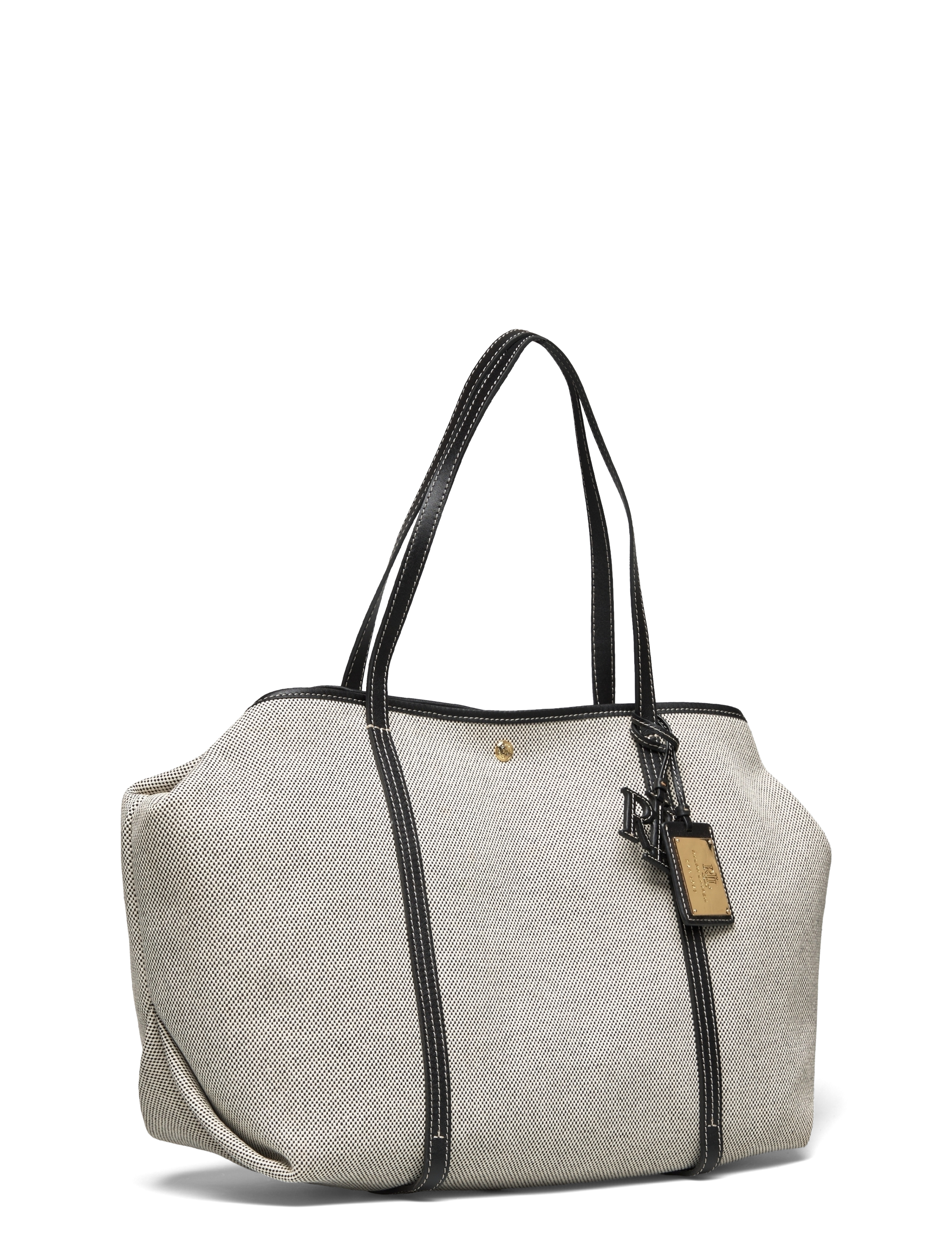 Lauren Ralph Lauren - CRSS DYE CNVS/NT SM-EMERIE TOTE-TTE - natural_black/bla - 2
