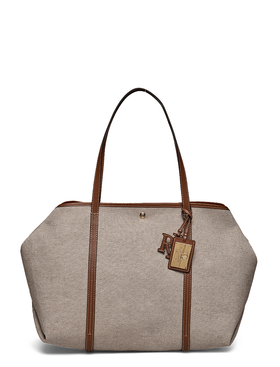 Lauren Ralph Lauren - CRSS DYE CNVS/NT SM-EMERIE TOTE-TTE - natural_lauren ta - 0