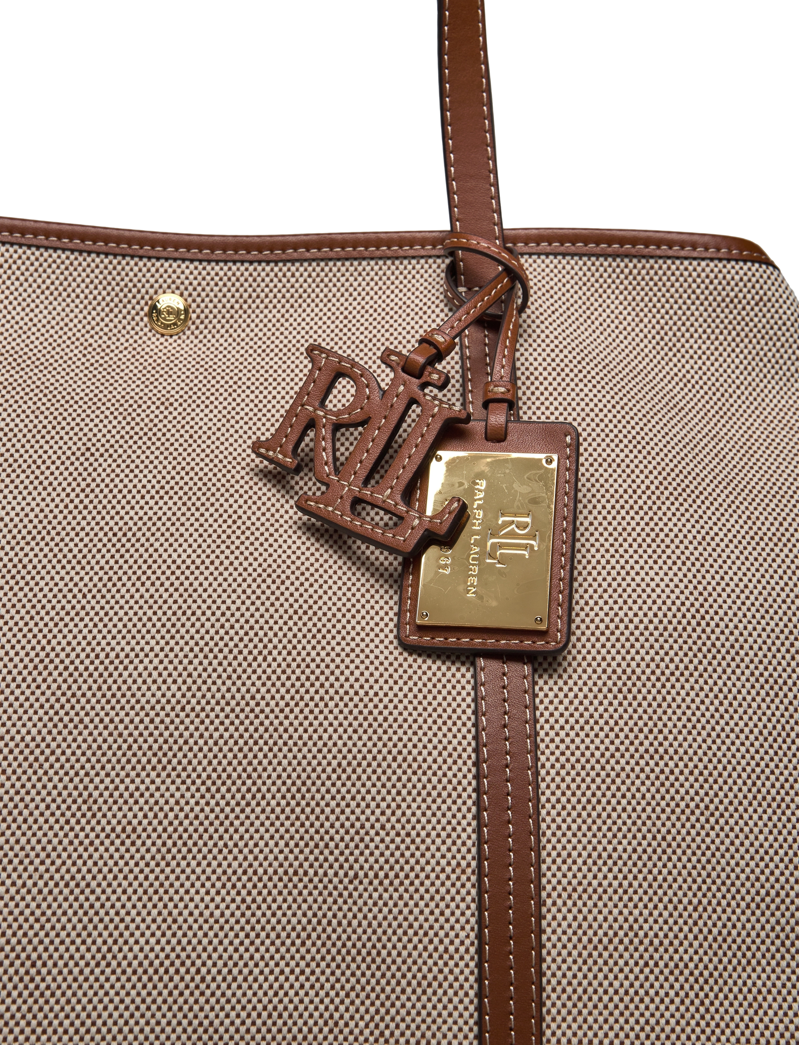 Lauren Ralph Lauren - CRSS DYE CNVS/NT SM-EMERIE TOTE-TTE - natural_lauren ta - 3