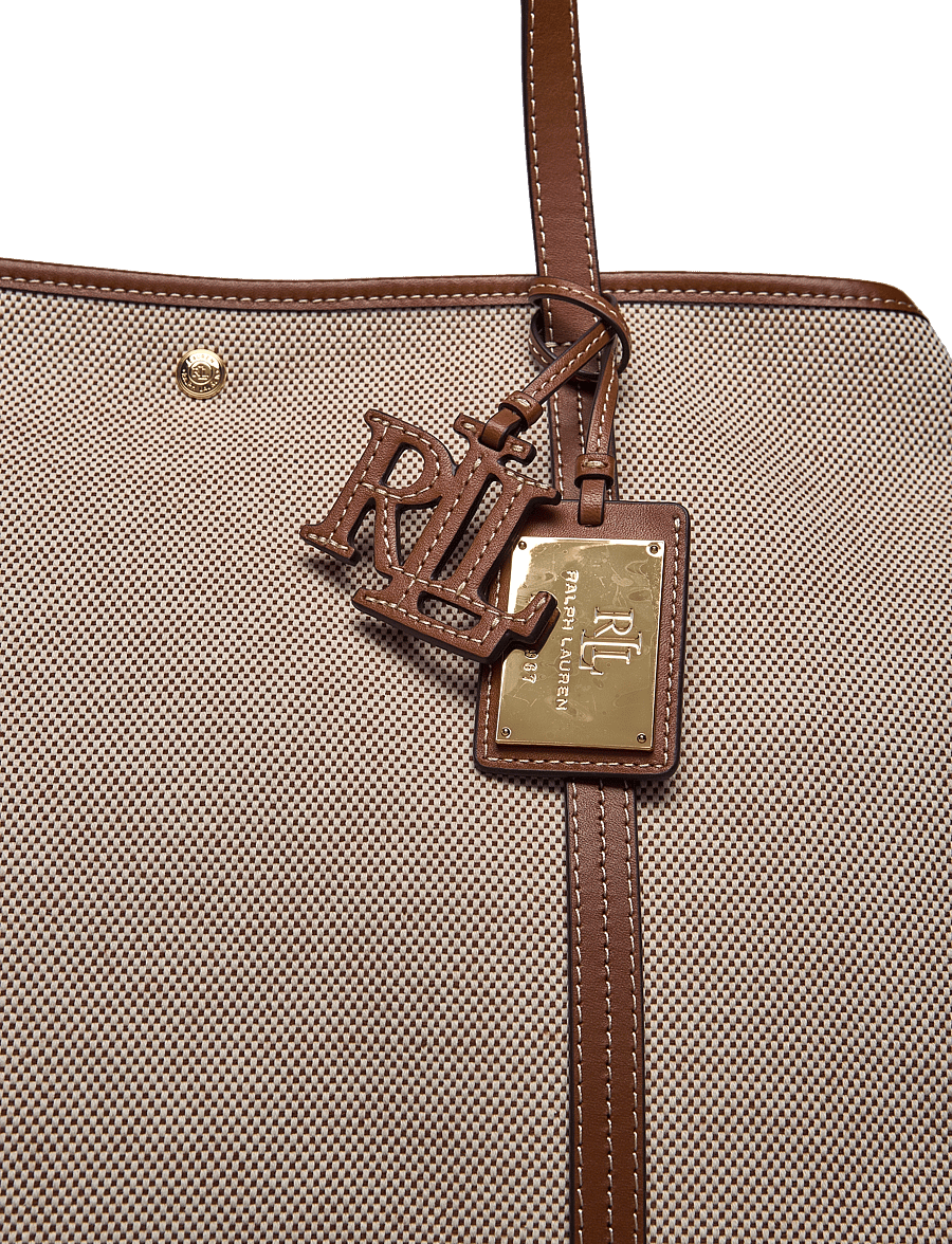 Lauren Ralph Lauren - CRSS DYE CNVS/NT SM-EMERIE TOTE-TTE - natural_lauren ta - 3