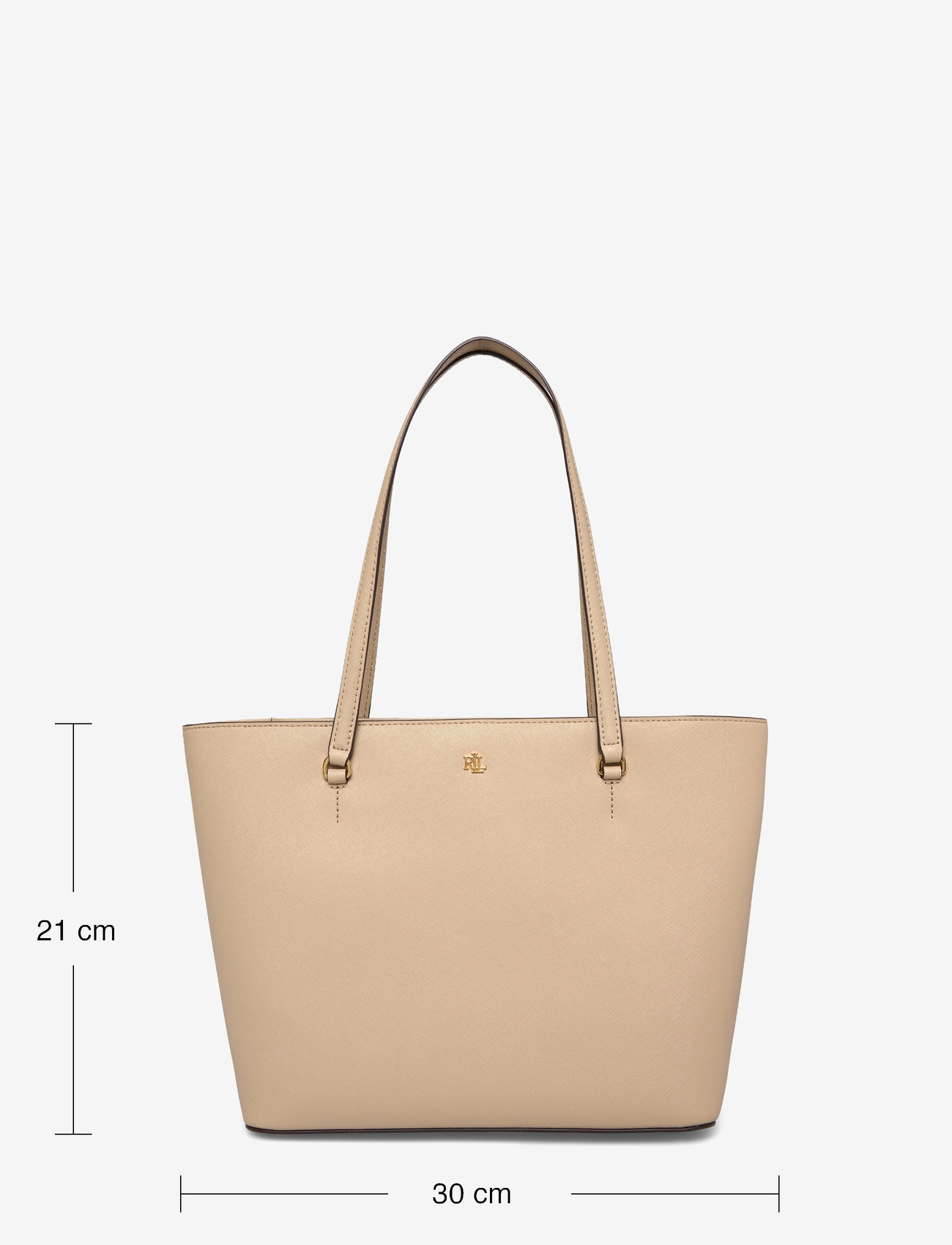 Lauren Ralph Lauren - CROSSHATCH LEATHER-KARLY SHPPER-TTE - cabas - birch tan - 3