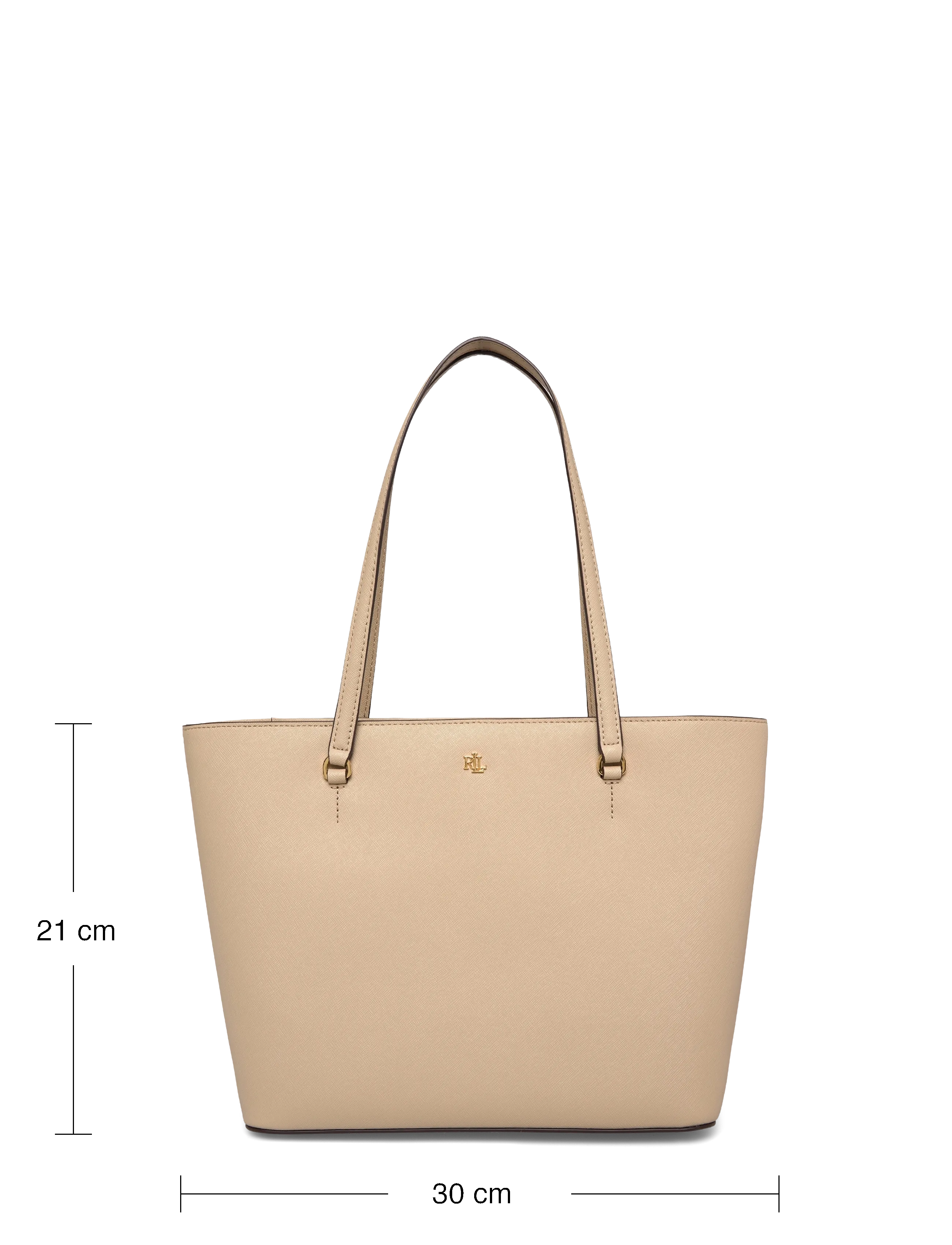 Lauren Ralph Lauren - CROSSHATCH LEATHER-KARLY SHPPER-TTE - shopperki - birch tan - 3