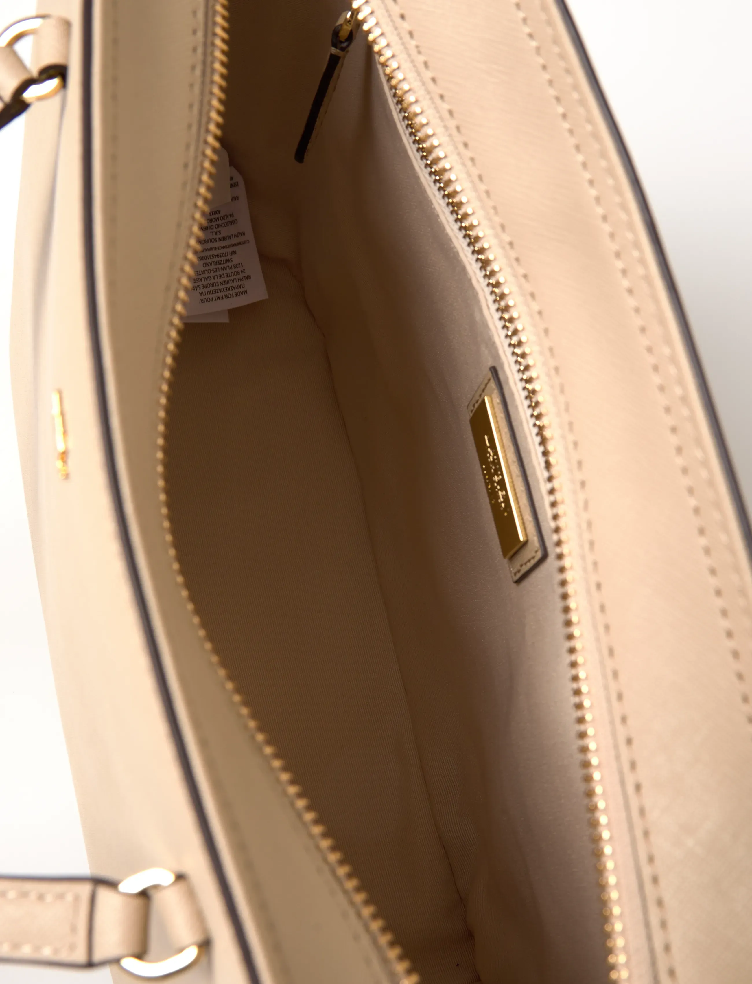 Lauren Ralph Lauren - CROSSHATCH LEATHER-KARLY SHPPER-TTE - shopper - birch tan - 5
