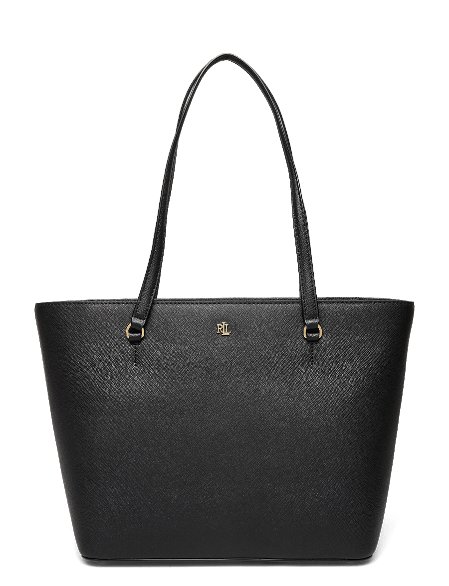 Lauren Ralph Lauren - Crosshatch Leather Medium Karly Tote - shopper - black - 0