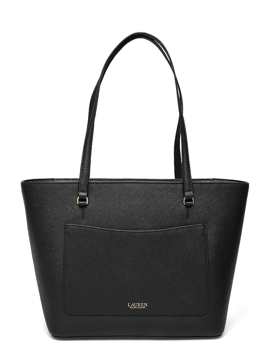 Lauren Ralph Lauren - Crosshatch Leather Medium Karly Tote - shopper - black - 1