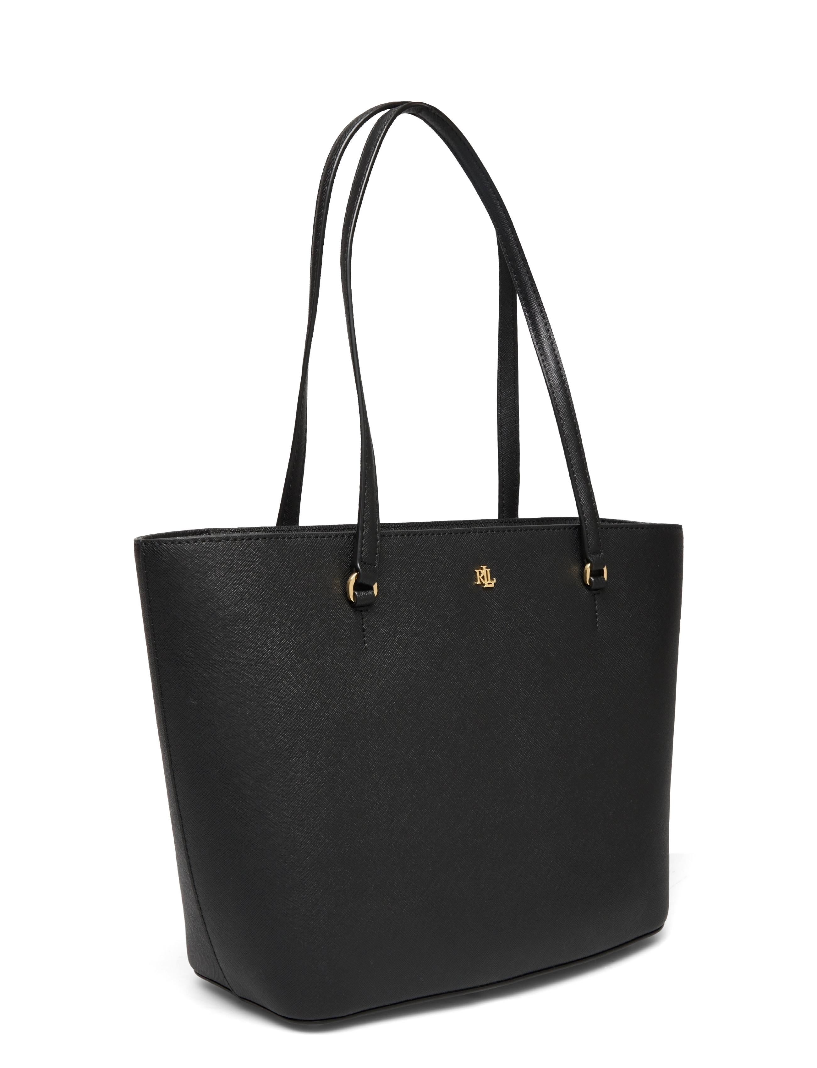 Lauren Ralph Lauren - CROSSHATCH LEATHER-KARLY SHPPER-TTE - shoppers - black - 2