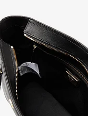 Lauren Ralph Lauren - Crosshatch Leather Medium Karly Tote - tote bags - black - 3