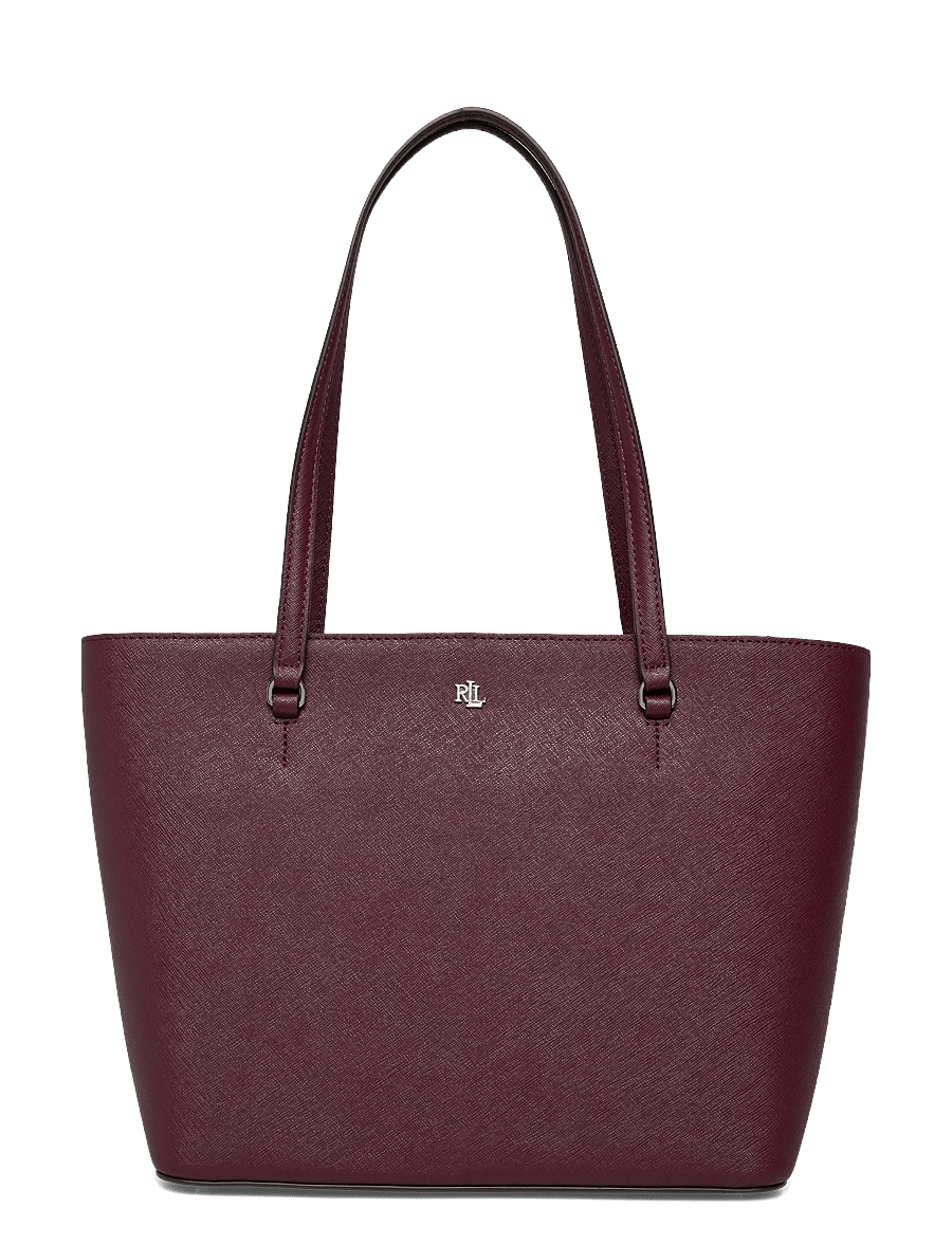 Lauren Ralph Lauren - CROSSHATCH LEATHER-KARLY SHPPER-TTE - shoppere - dark garnet - 0