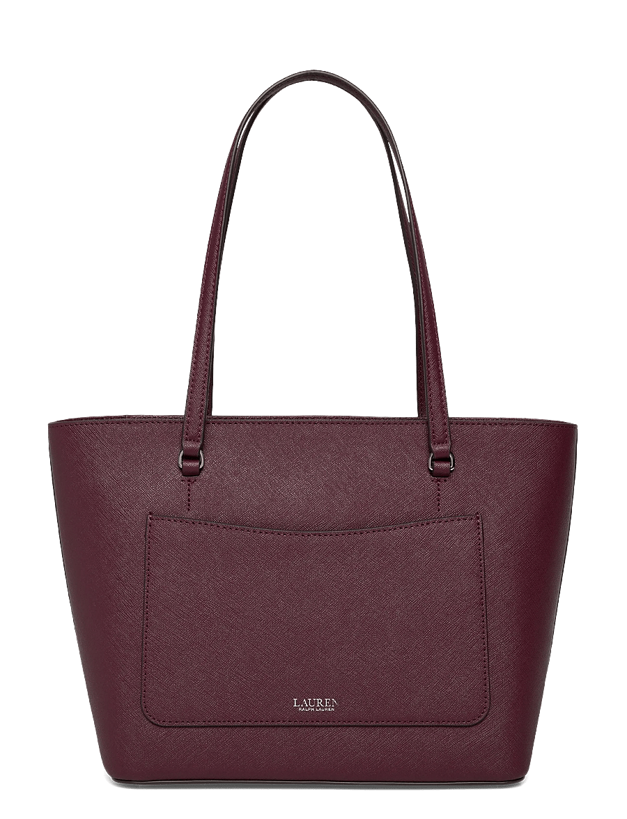 Lauren Ralph Lauren - CROSSHATCH LEATHER-KARLY SHPPER-TTE - shoppere - dark garnet - 1