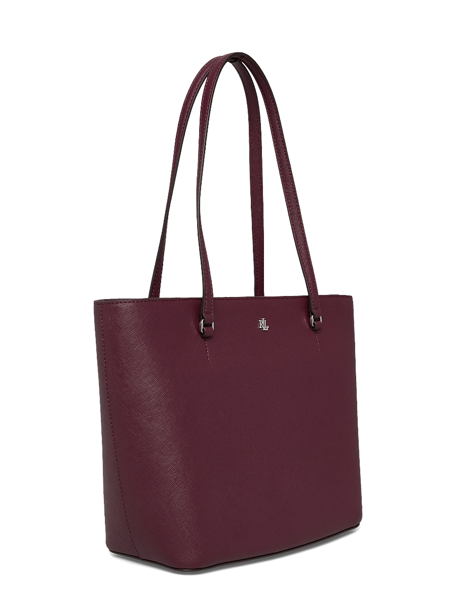 Lauren Ralph Lauren - CROSSHATCH LEATHER-KARLY SHPPER-TTE - shoppere - dark garnet - 2