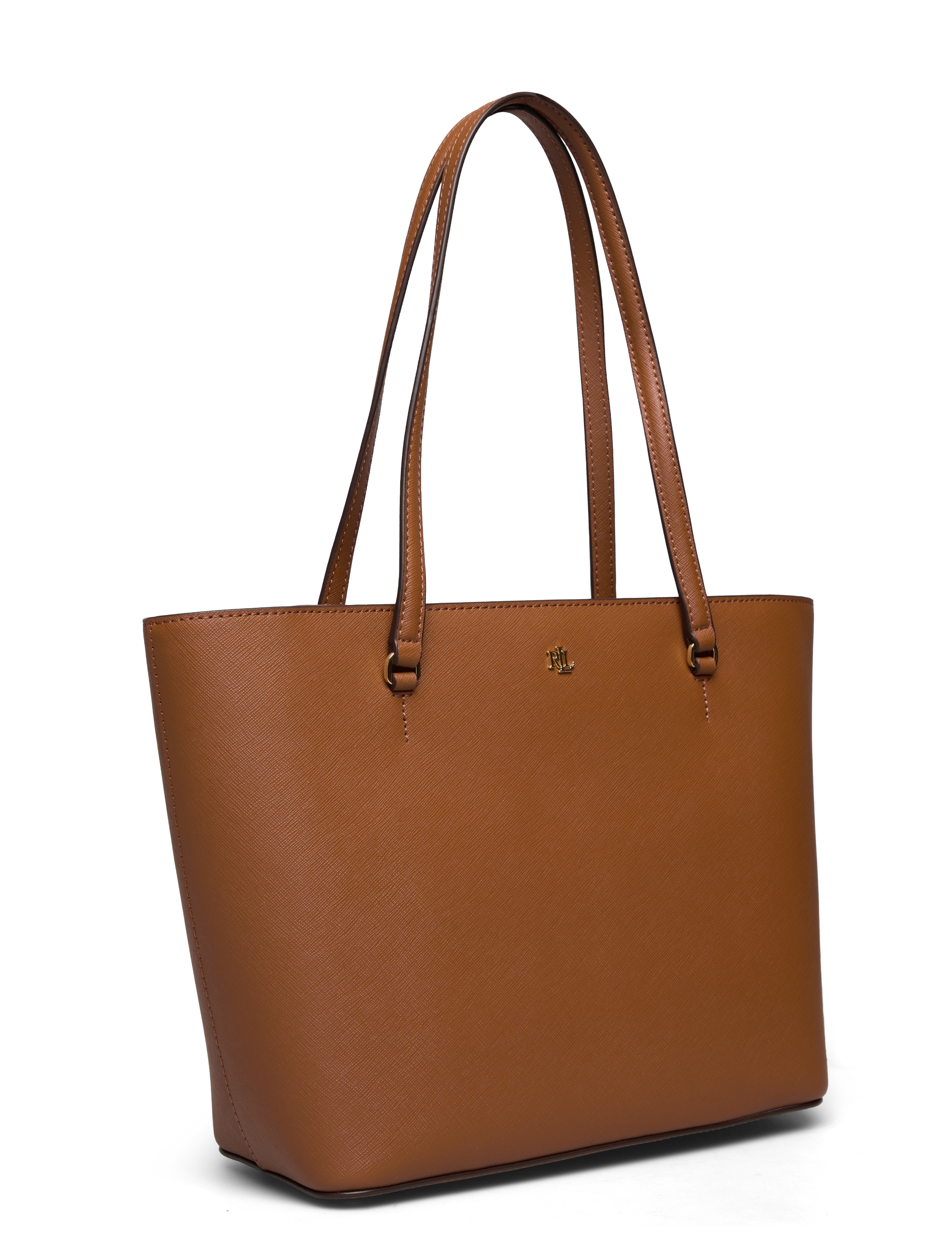 Lauren Ralph Lauren - Crosshatch Leather Medium Karly Tote - shopper - lauren tan - 2