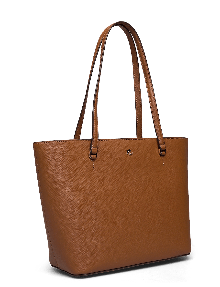 Lauren Ralph Lauren - Crosshatch Leather Medium Karly Tote - shopper - lauren tan - 2