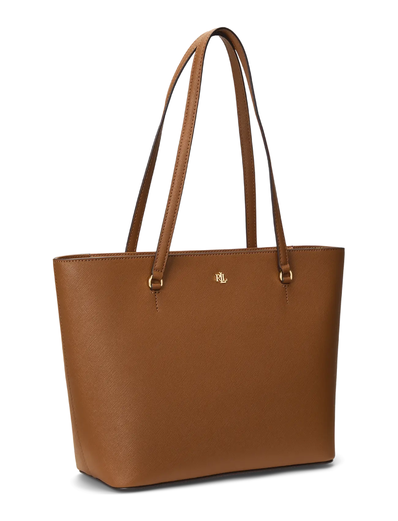 Lauren Ralph Lauren - Crosshatch Leather Medium Karly Tote - shopper - lauren tan - 2