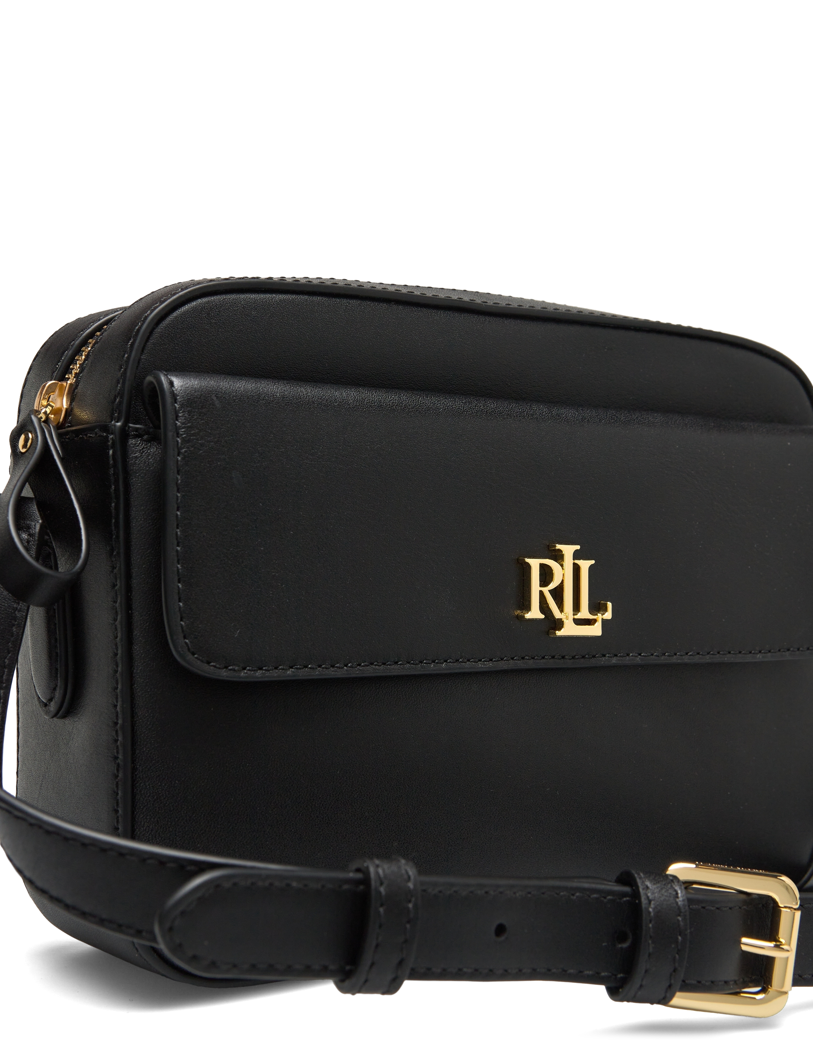 Lauren Ralph Lauren - Leather Medium Marcy Camera Bag - black - 3