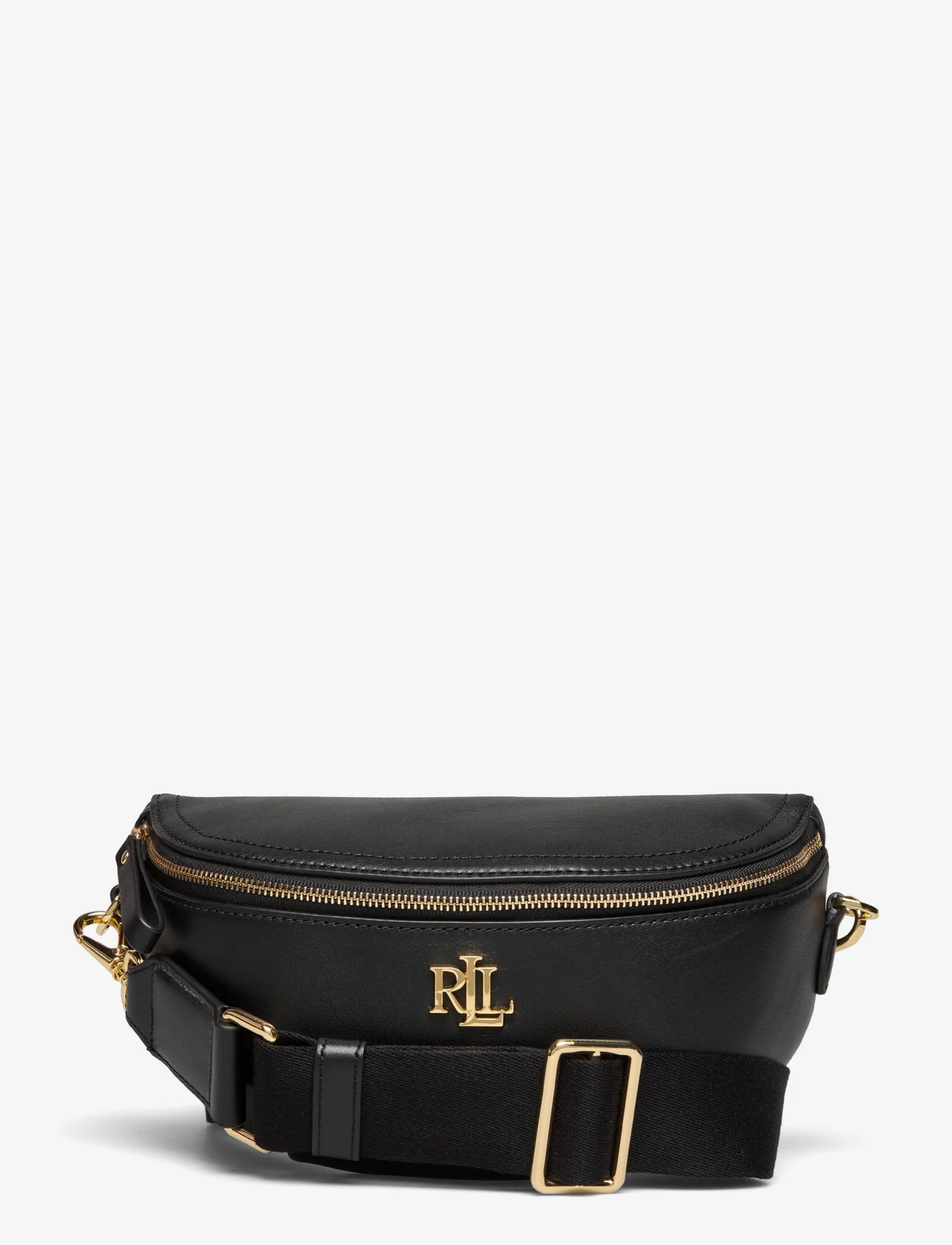 Lauren Ralph Lauren - Leather Marcy Belt Bag - saszetka nerki - black - 0