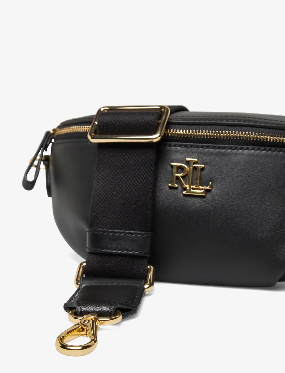 Lauren Ralph Lauren - Leather Marcy Belt Bag - tasker - black - 3