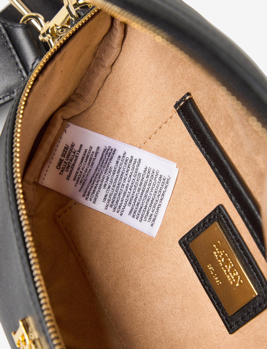 Lauren Ralph Lauren - Leather Marcy Belt Bag - tasker - black - 4