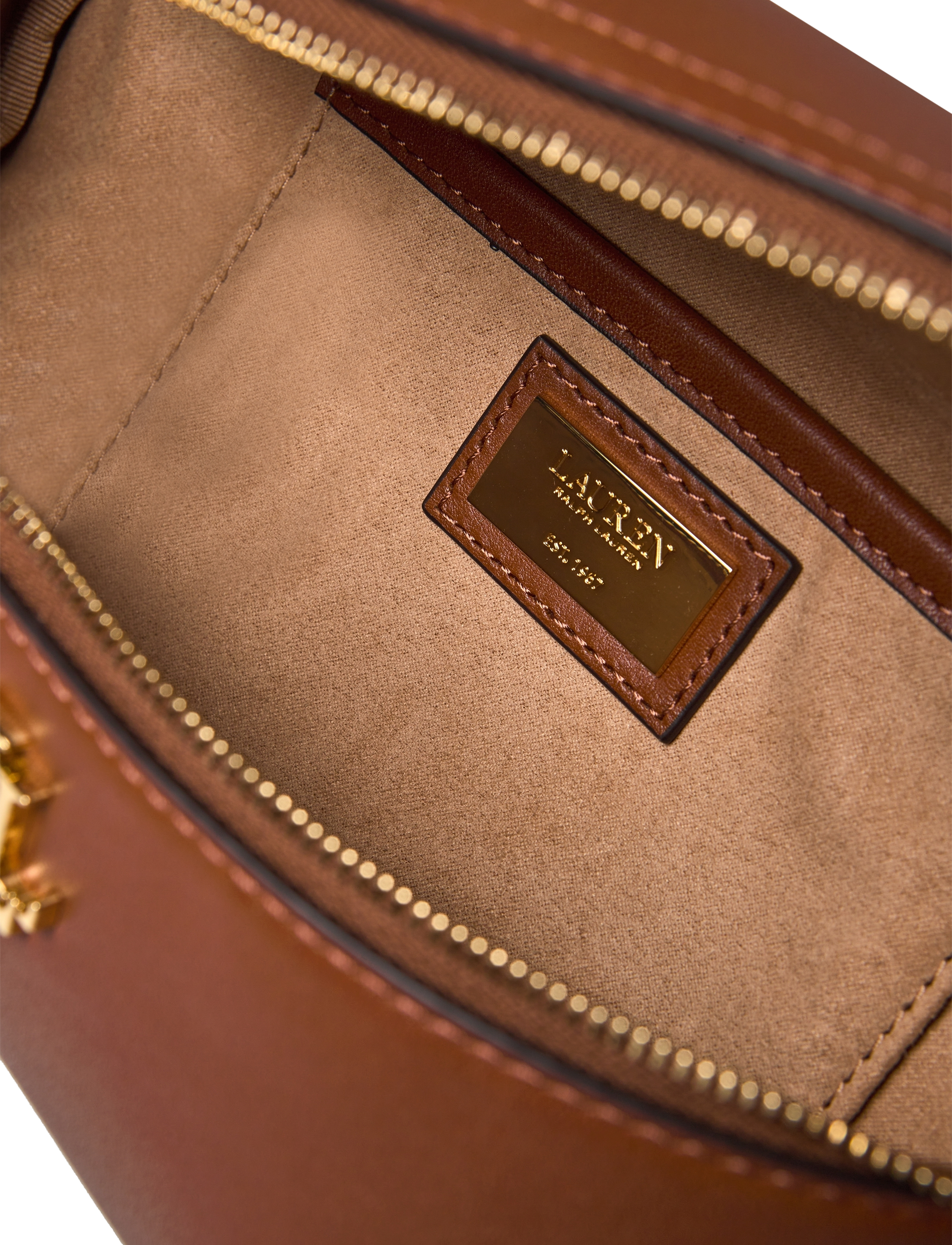 Lauren Ralph Lauren - Leather Marcy Belt Bag - lauren tan - 4