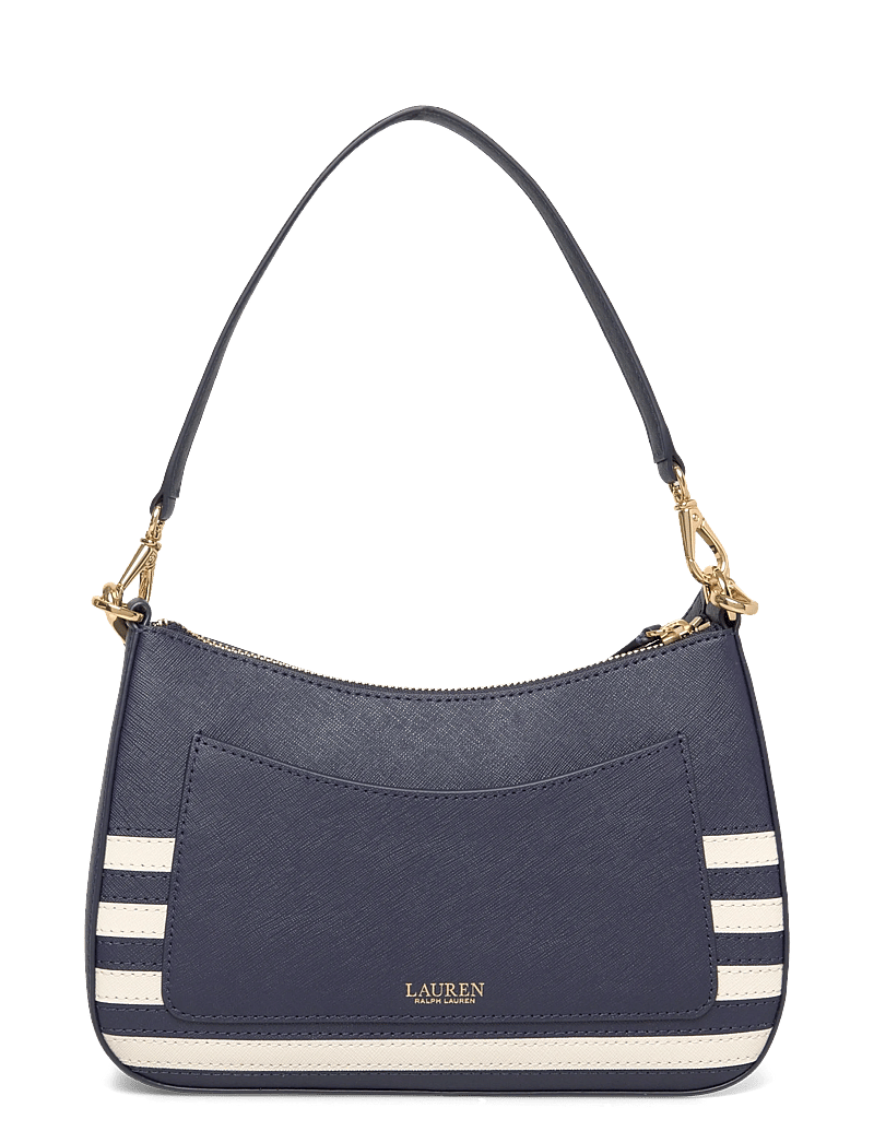Lauren Ralph Lauren - Striped Leather Medium Danni Bag - erilised sündmused - refined navy/soft - 1