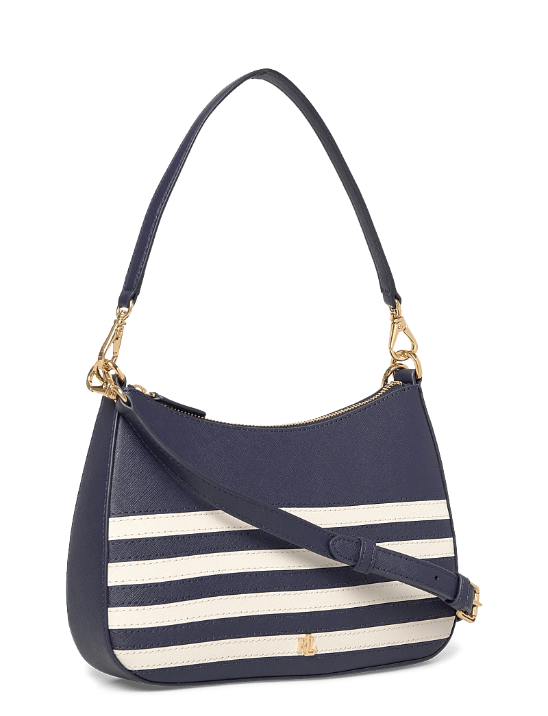 Lauren Ralph Lauren - Striped Leather Medium Danni Bag - erilised sündmused - refined navy/soft - 2