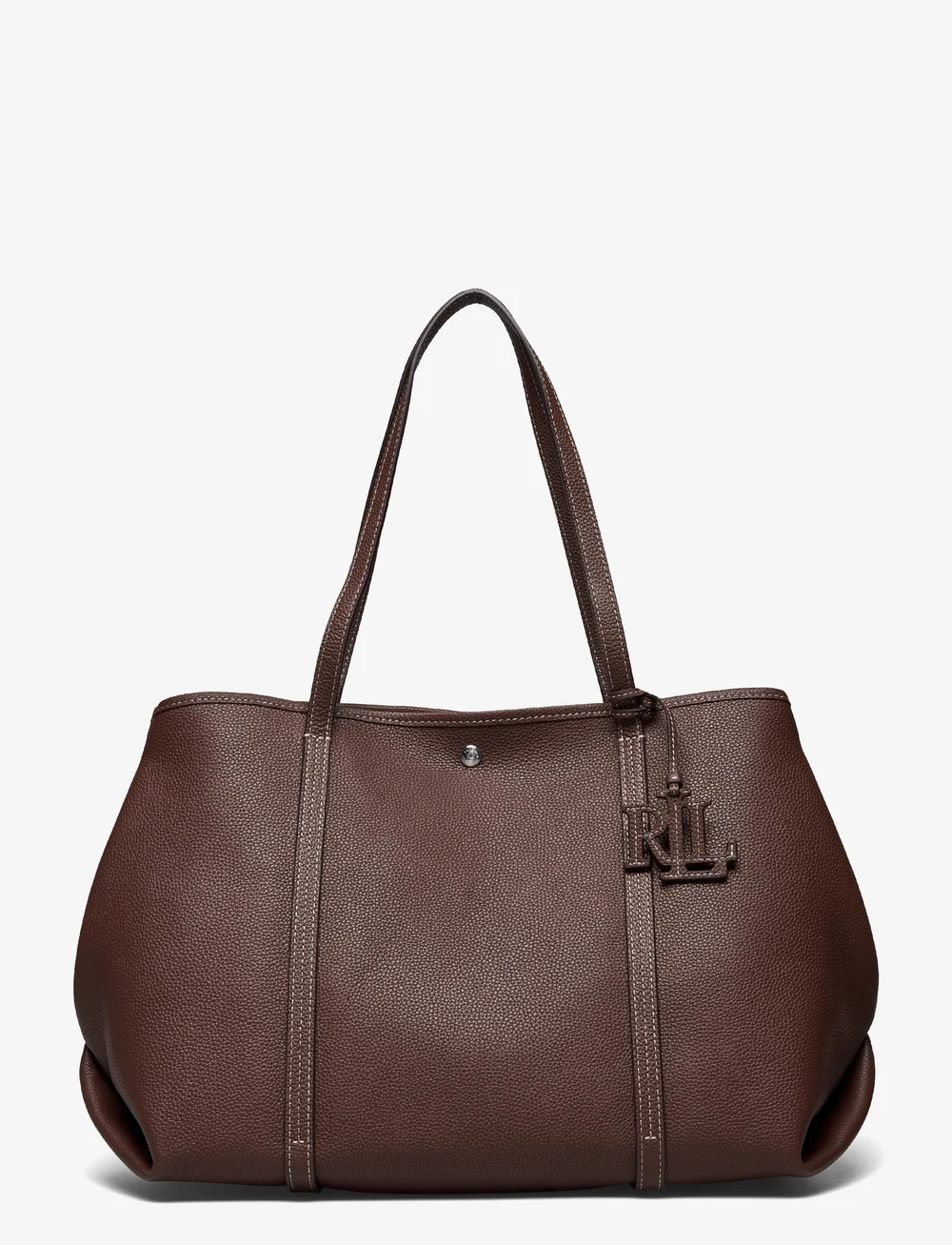 Ralph lauren pebbled leather satchel clearance