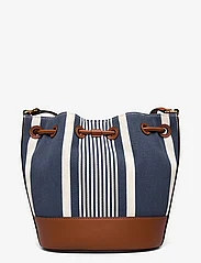 Lauren Ralph Lauren - Striped Medium Andie Drawstring Bag - henkeltaschen - atlantic stripe/i - 1