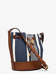 Lauren Ralph Lauren - Striped Medium Andie Drawstring Bag - henkeltaschen - atlantic stripe/i - 2