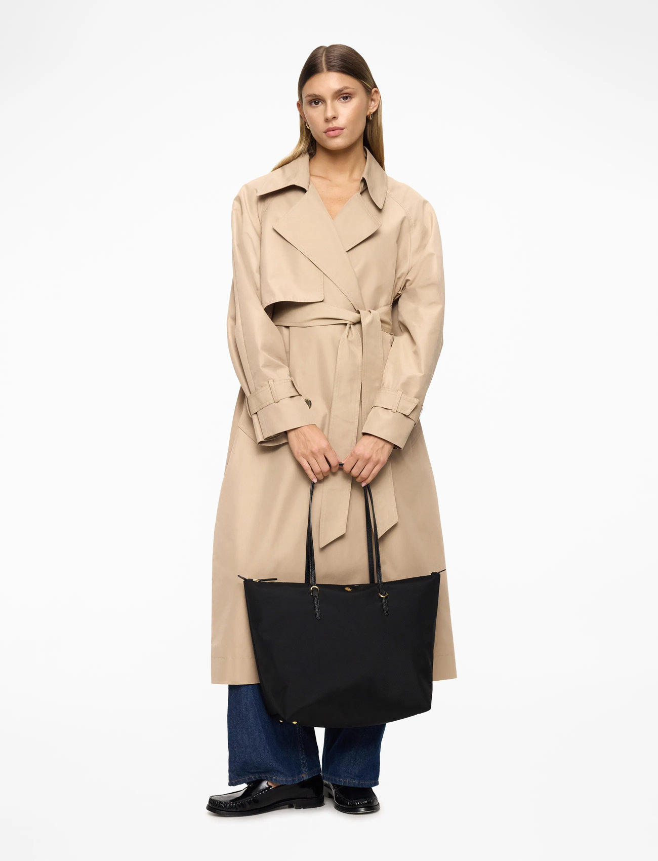 Lauren Ralph Lauren - Nylon Large Keaton Tote Bag - shoppers - black - 2