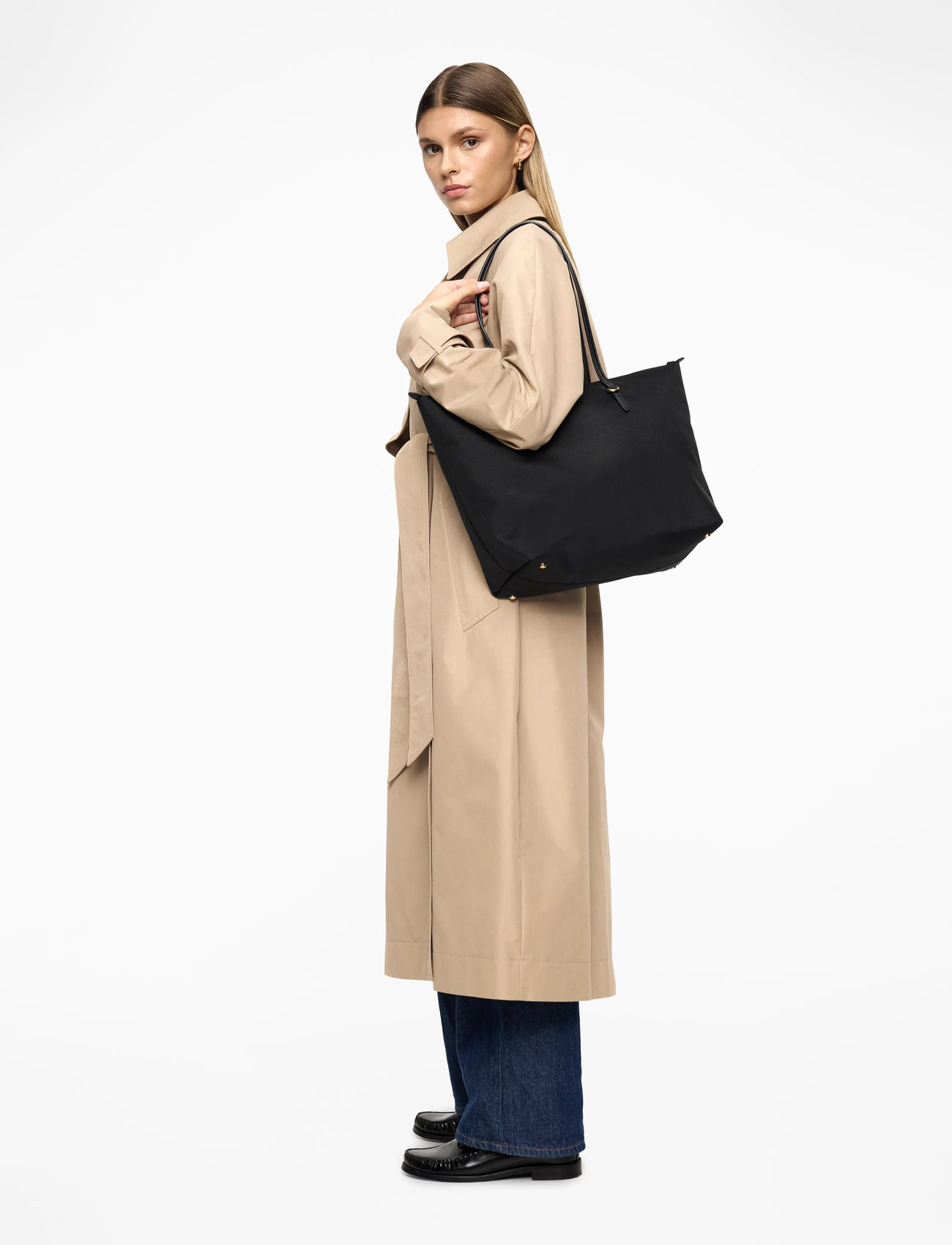 Lauren Ralph Lauren - Nylon Large Keaton Tote Bag - shoppers - black - 3