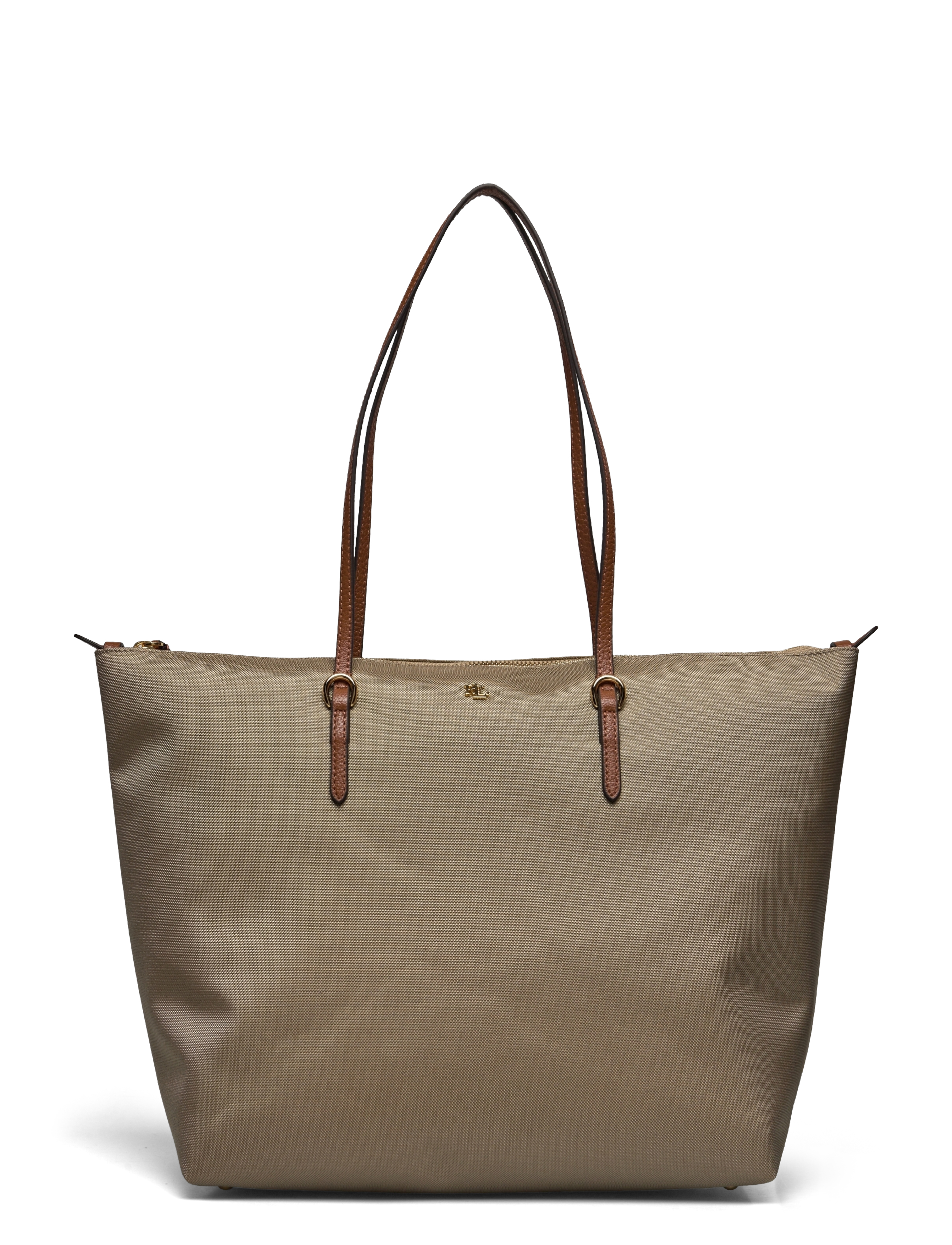 Lauren Ralph Nylon Large Keaton Tote Bag, One Size, Bags, Beige - Totes, Frauen