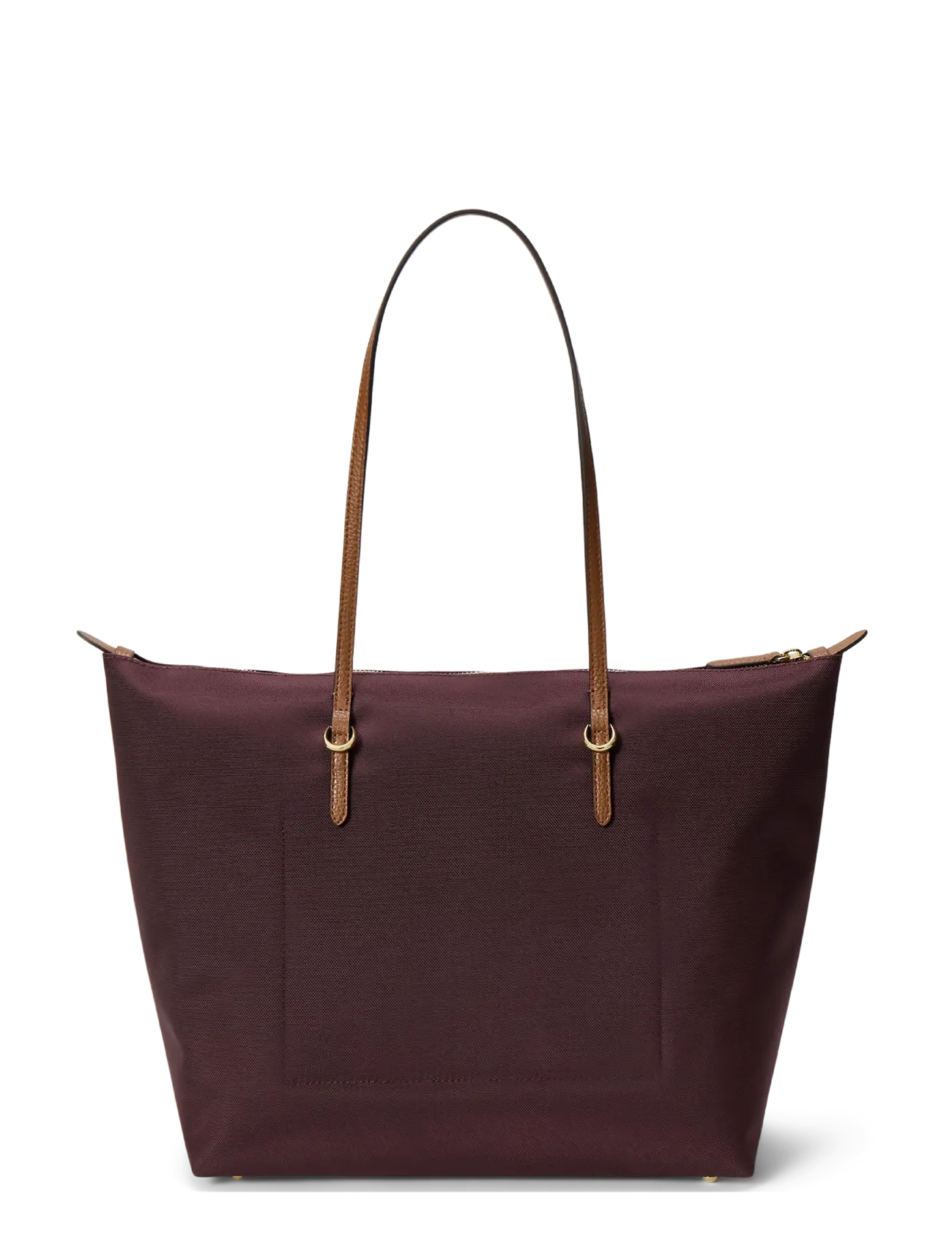 Lauren Ralph Lauren - Nylon Large Keaton Tote Bag - tote bags - dark garnet/laure - 1