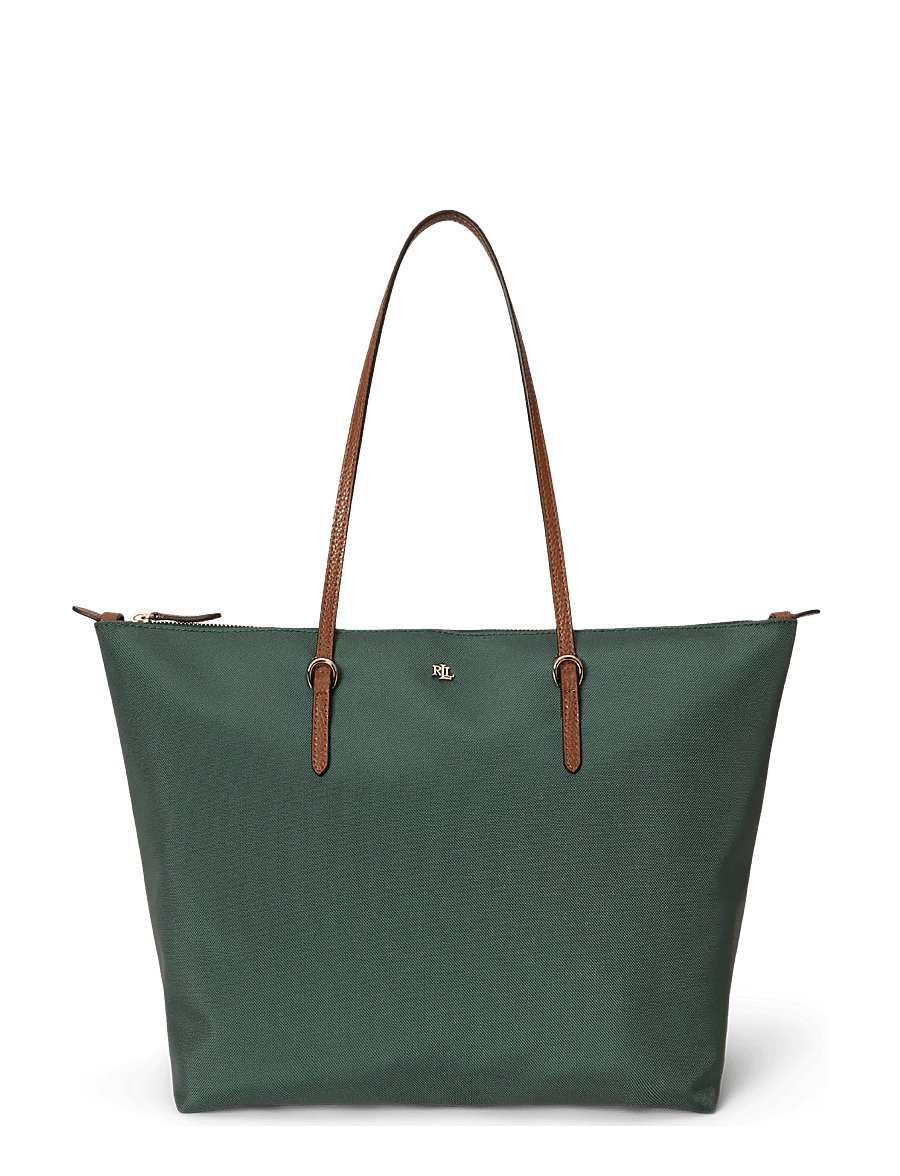 Lauren Ralph Lauren - Nylon Large Keaton Tote Bag - totes - season green/laur - 0