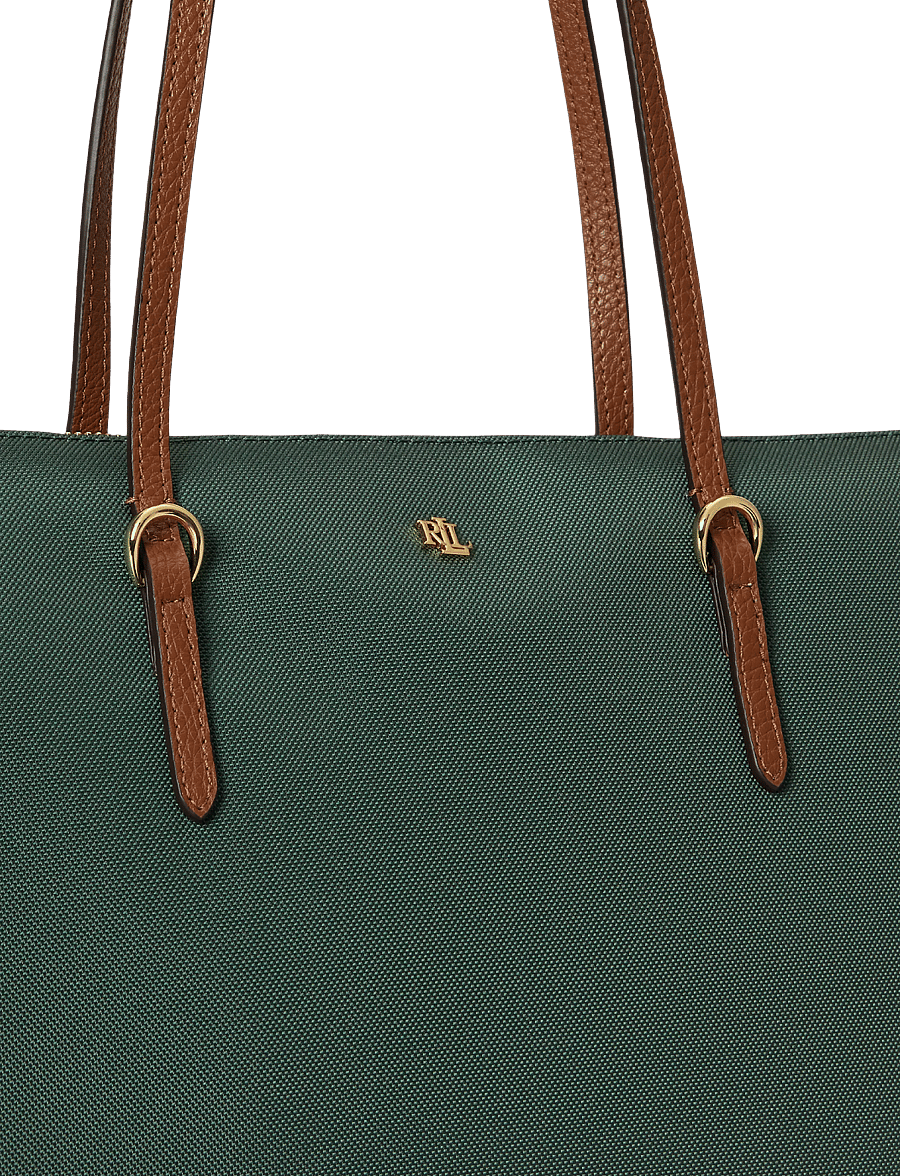 Lauren Ralph Lauren - Nylon Large Keaton Tote Bag - totes - season green/laur - 4