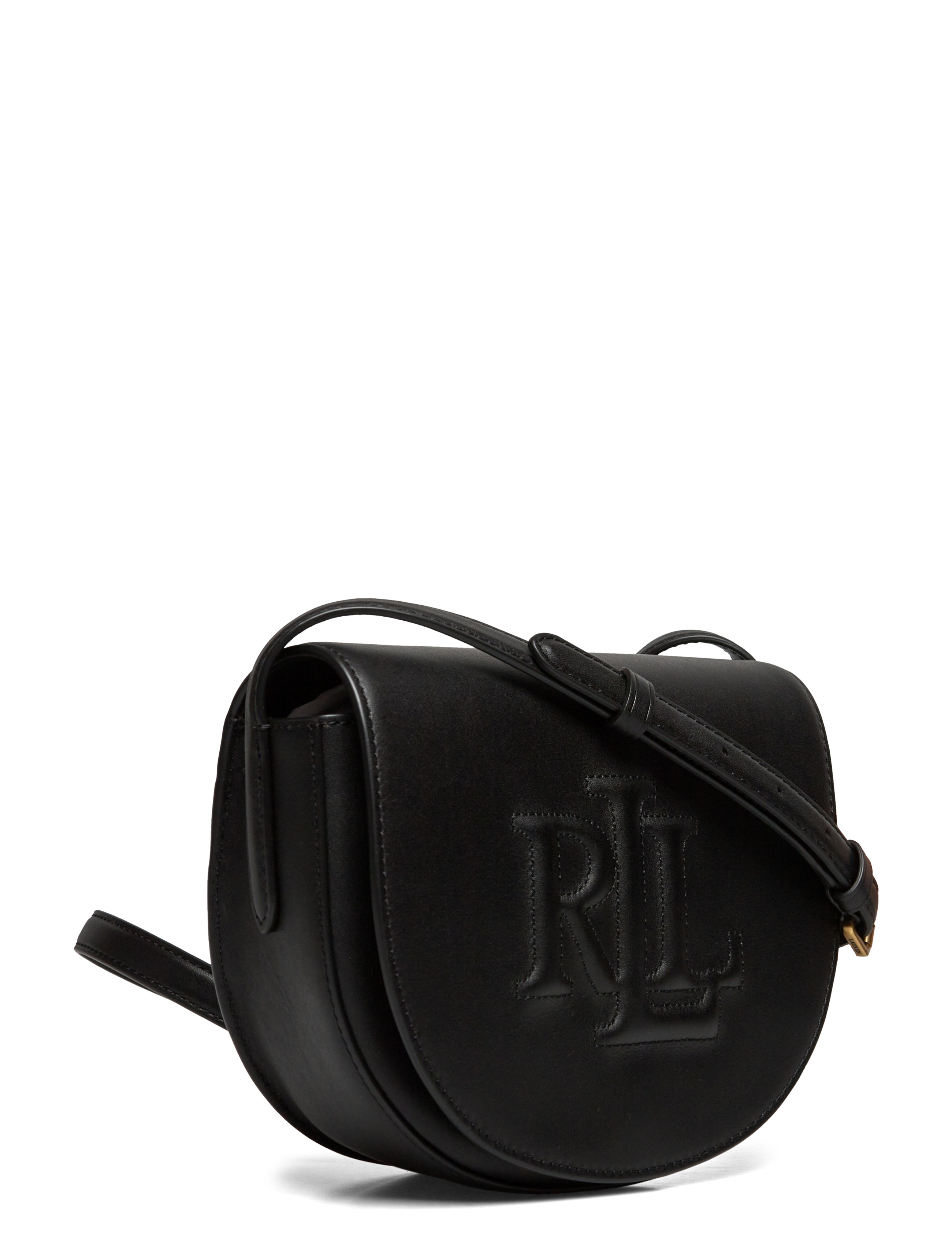 Lauren Ralph Lauren - Leather Medium Witley Crossbody - töskur með axlaról - black - 2