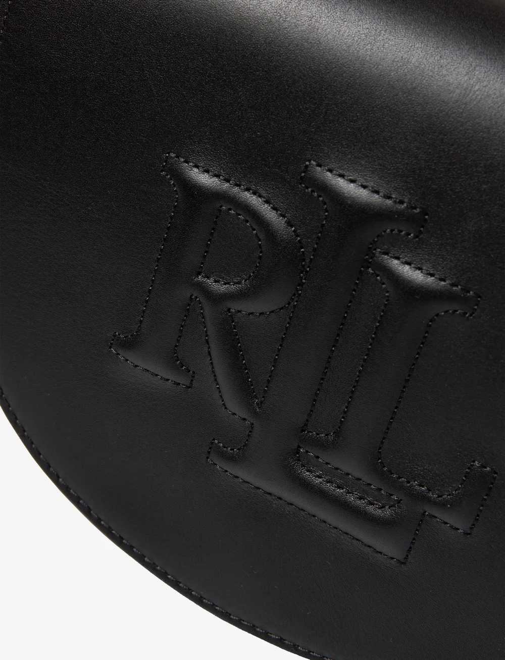 Lauren Ralph Lauren - Leather Medium Witley Crossbody - crossbody bags - black - 3