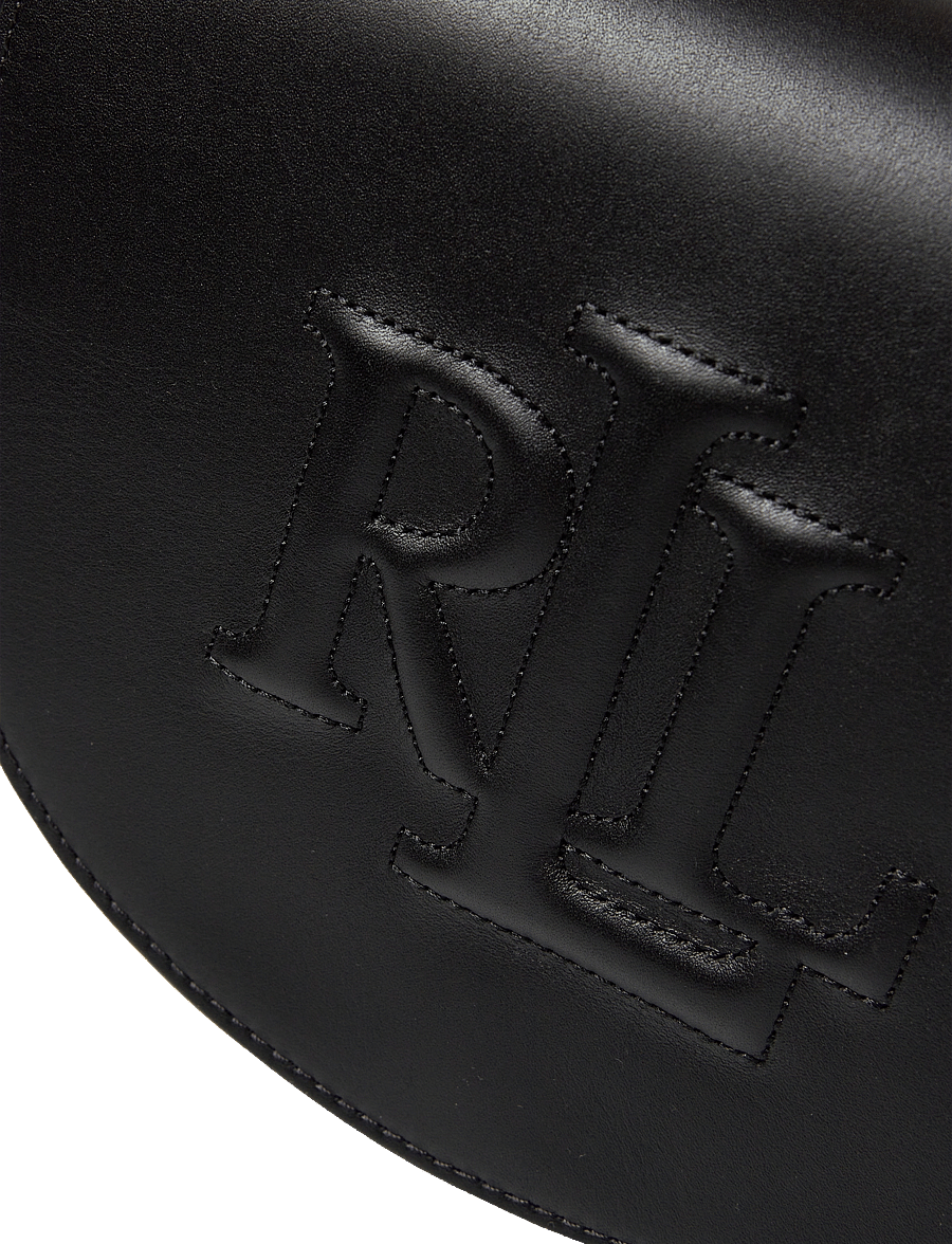 Lauren Ralph Lauren - Leather Medium Witley Crossbody - töskur með axlaról - black - 3