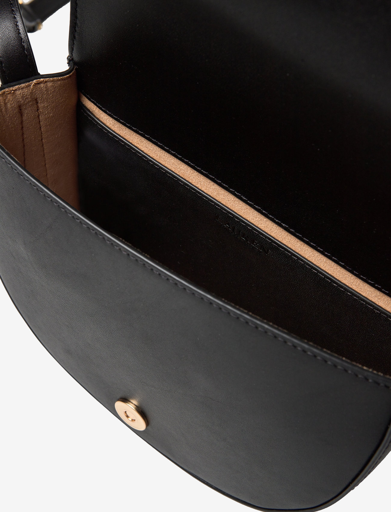 Lauren Ralph Lauren - Leather Medium Witley Crossbody - töskur með axlaról - black - 4