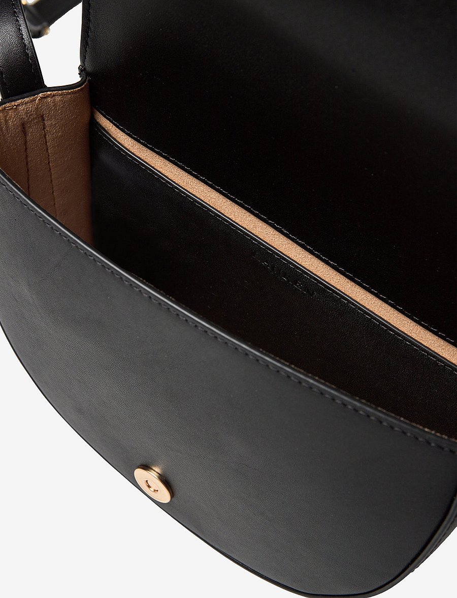Lauren Ralph Lauren - Leather Medium Witley Crossbody - töskur með axlaról - black - 4