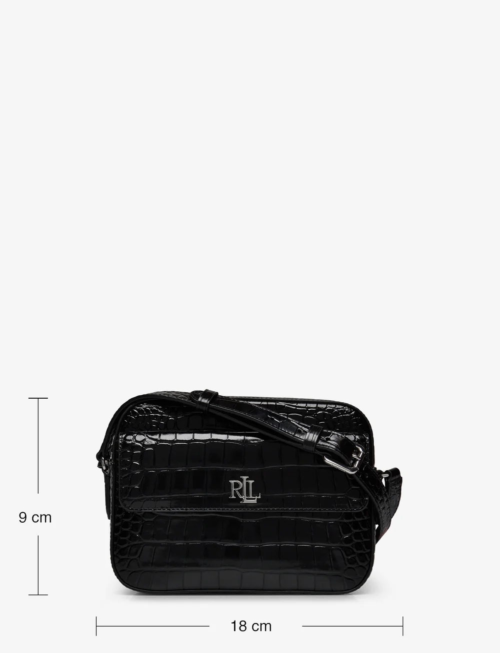 Lauren Ralph Lauren Croc embossed Medium Marcy Camera Bag Umhangetaschen Boozt