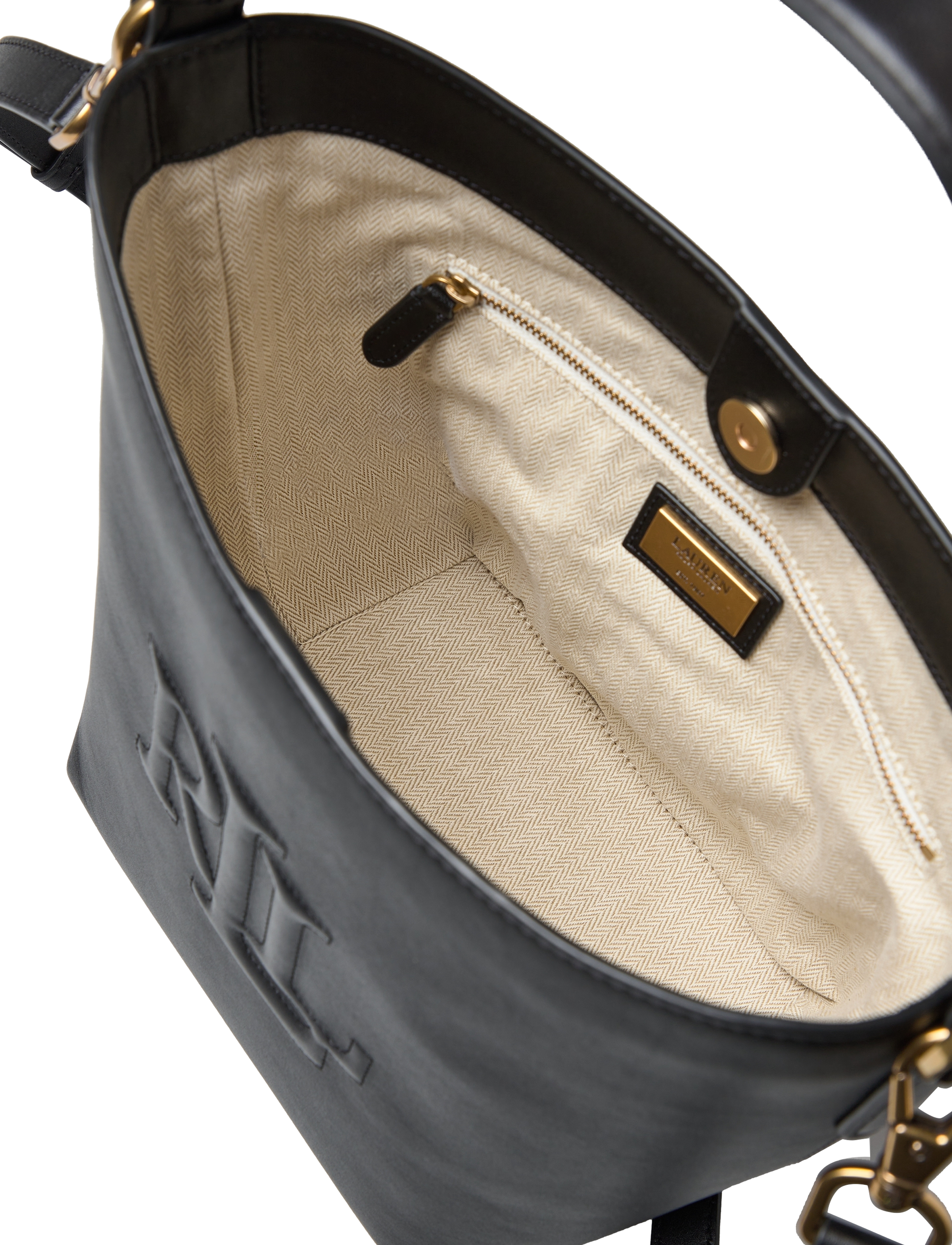 Lauren Ralph Lauren - NATURAL SMTH LEATHR-WITLEY MD BK-BU - black - 4