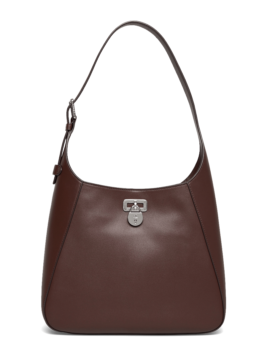 Lauren Ralph Lauren - NATURAL SMTH LEATHR-TANNER LG SH-SB - spesielle anledninger - dark hickory - 0