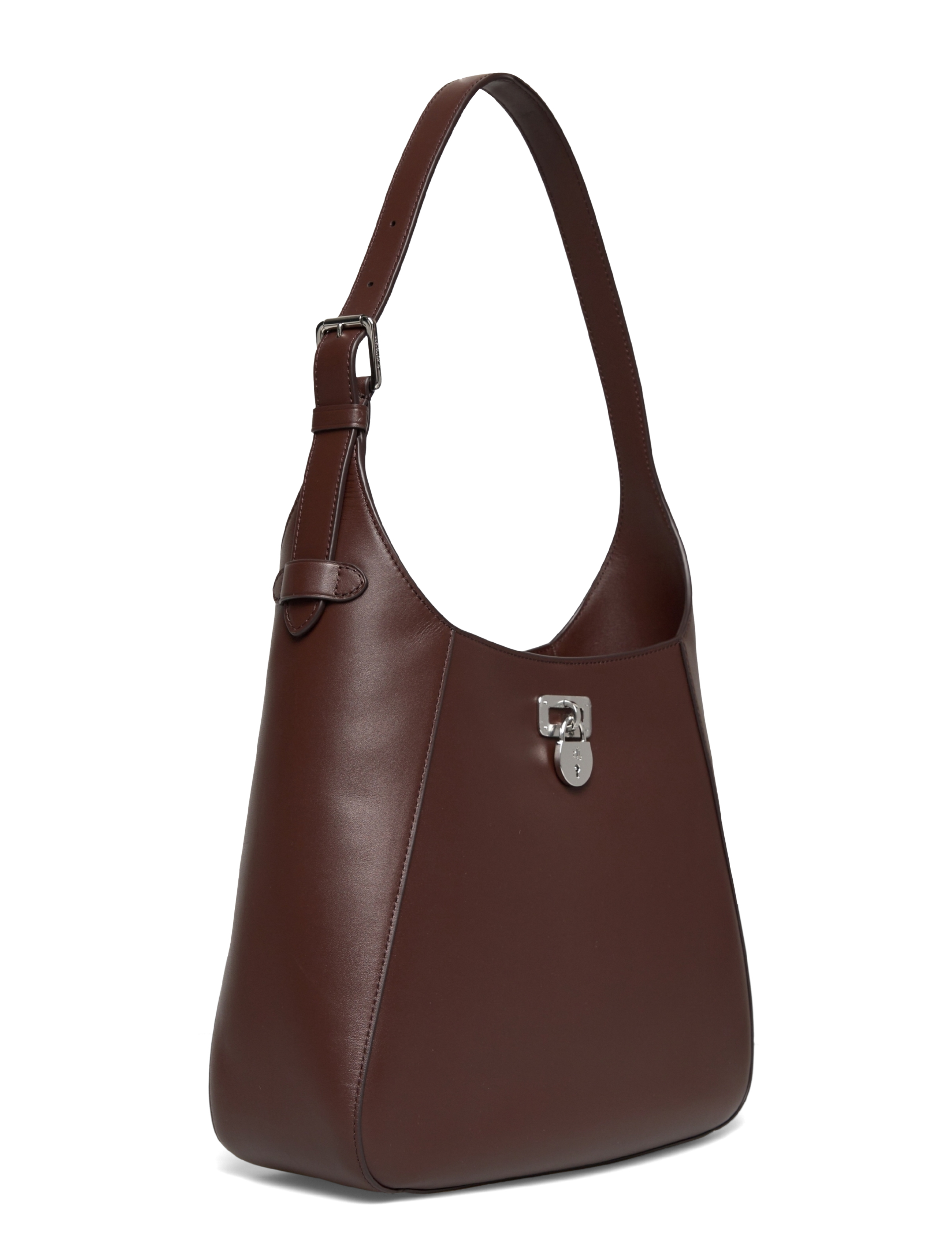 Lauren Ralph Lauren - NATURAL SMTH LEATHR-TANNER LG SH-SB - spesielle anledninger - dark hickory - 2