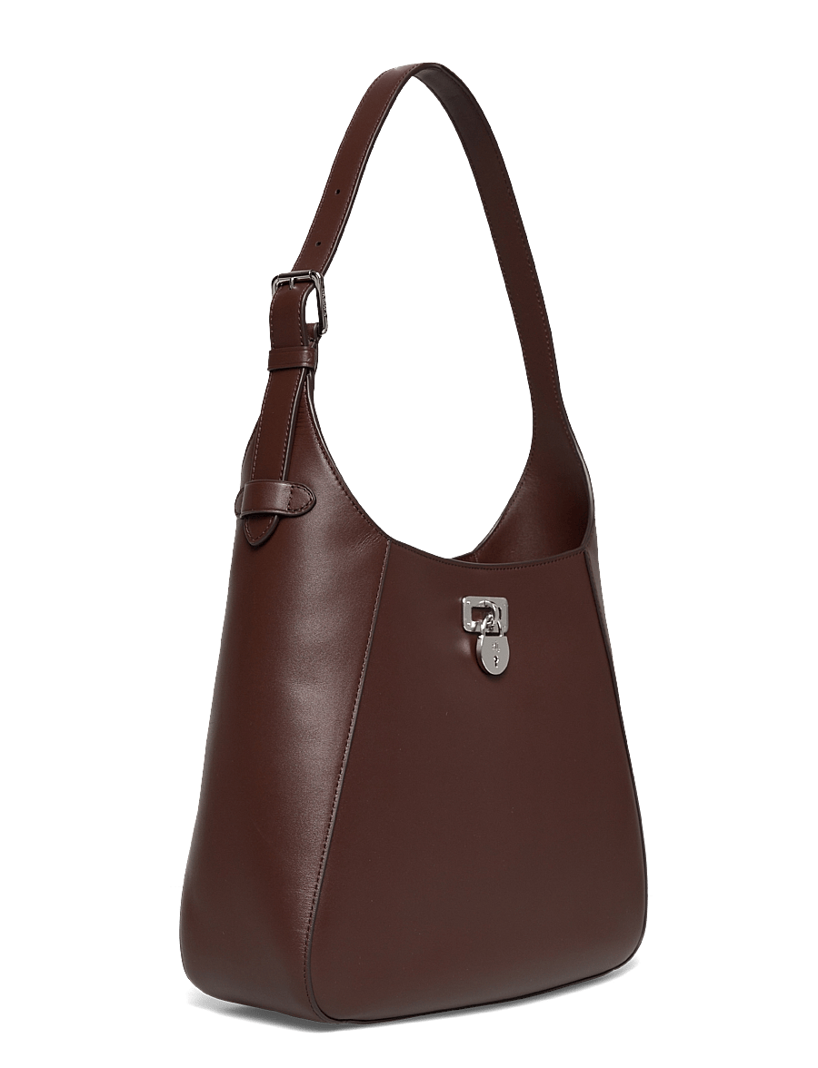 Lauren Ralph Lauren - NATURAL SMTH LEATHR-TANNER LG SH-SB - spesielle anledninger - dark hickory - 2