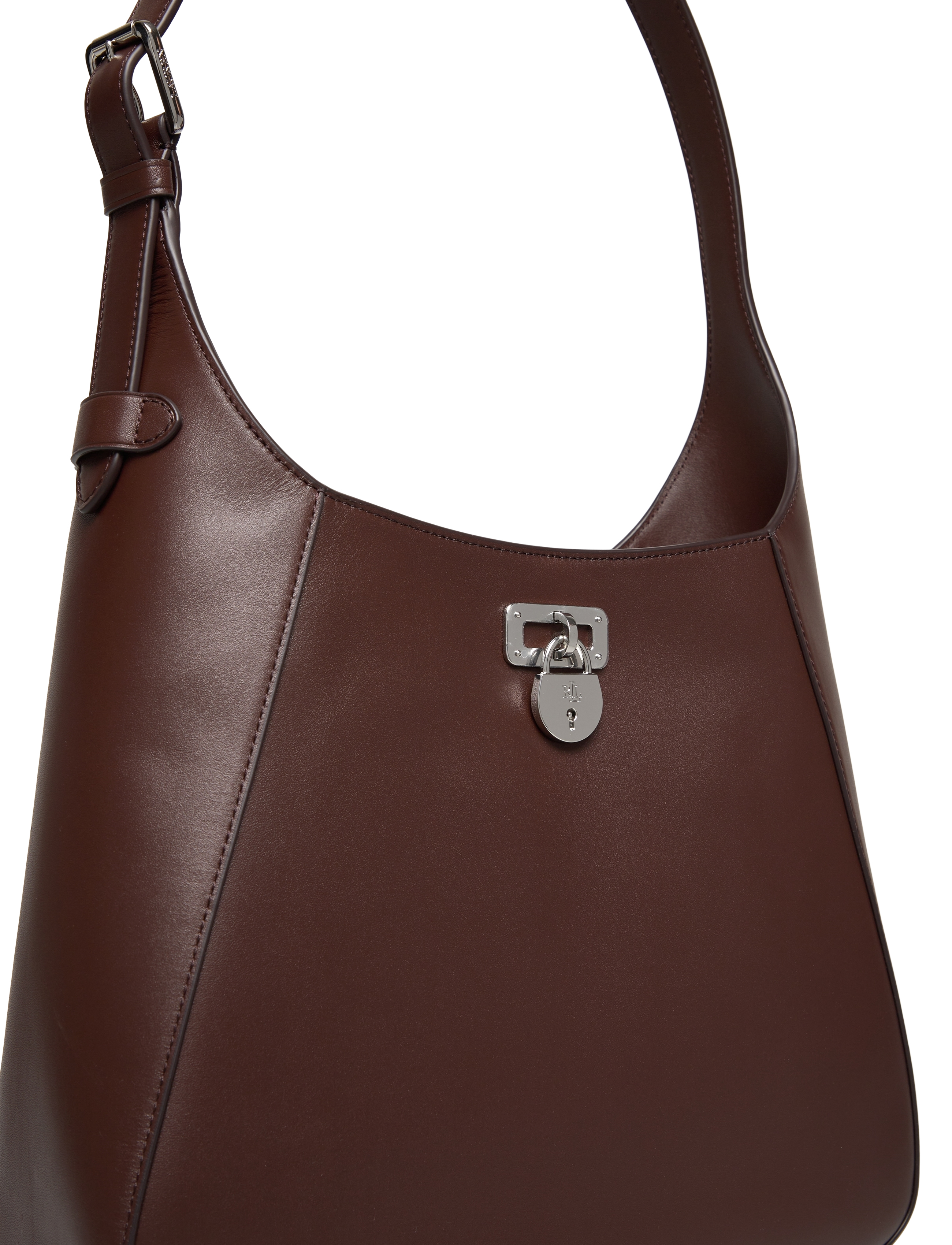 Lauren Ralph Lauren - NATURAL SMTH LEATHR-TANNER LG SH-SB - spesielle anledninger - dark hickory - 3