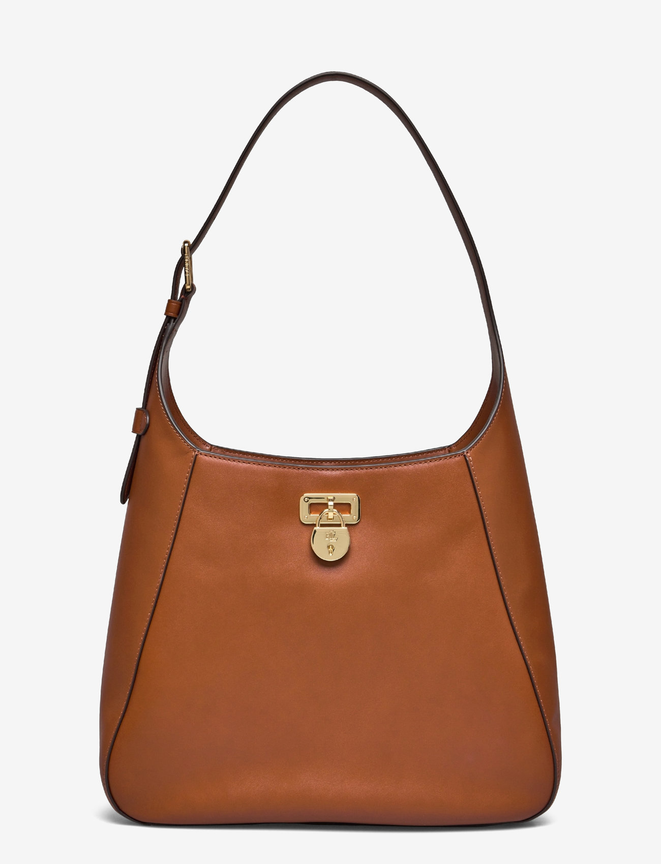 Lauren Ralph Lauren - Leather Large Tanner Shoulder Bag - speciella tillfällen - lauren tan - 0