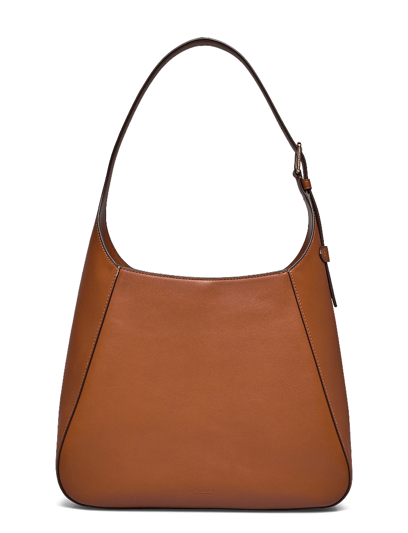 Lauren Ralph Lauren - Leather Large Tanner Shoulder Bag - henkeltaschen - lauren tan - 1